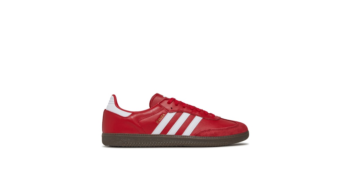 Adidas Samba x Arsenal FC Team Power Red HQ7033 Laced