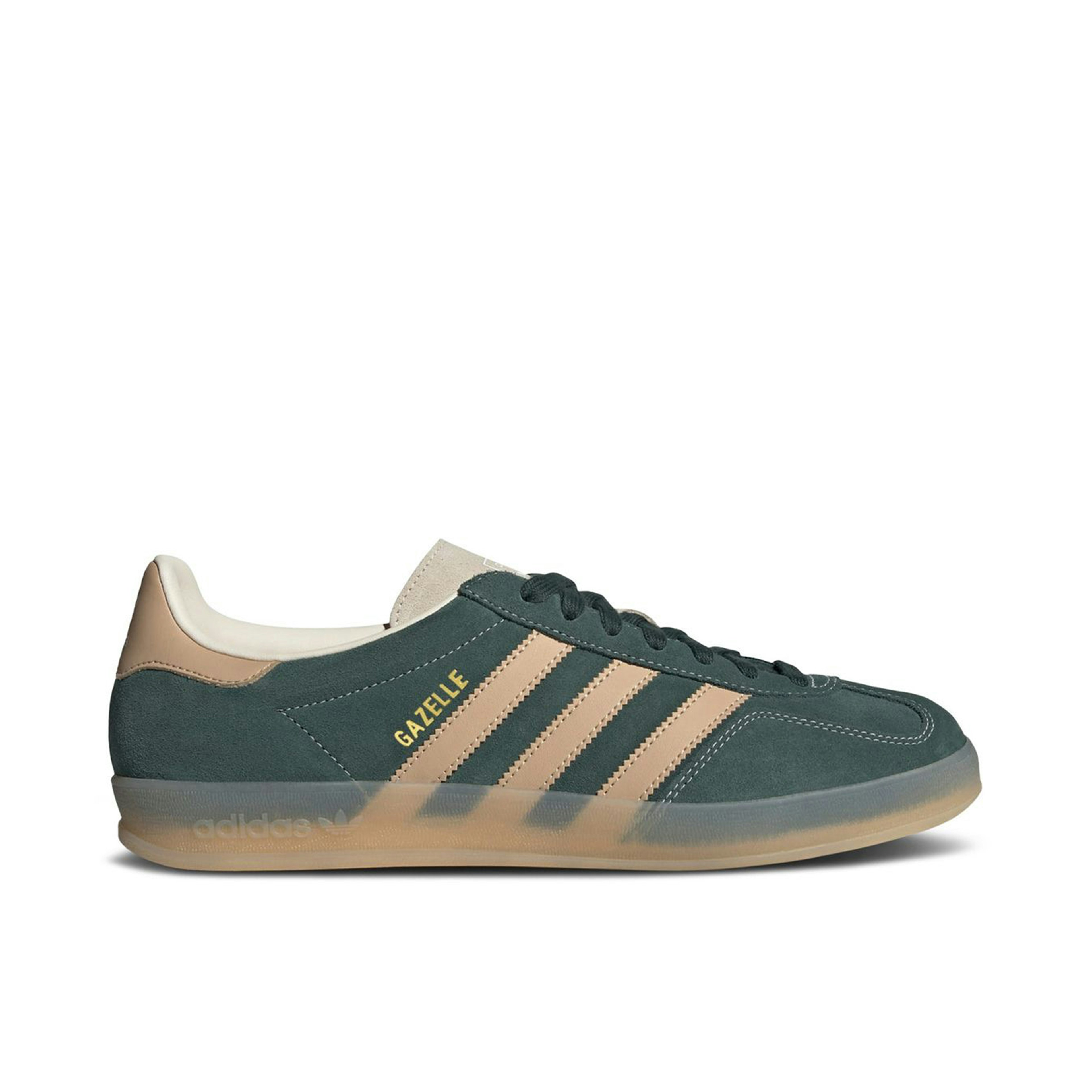 Adidas Gazelle Indoor Shadow Green Warm Sandstone