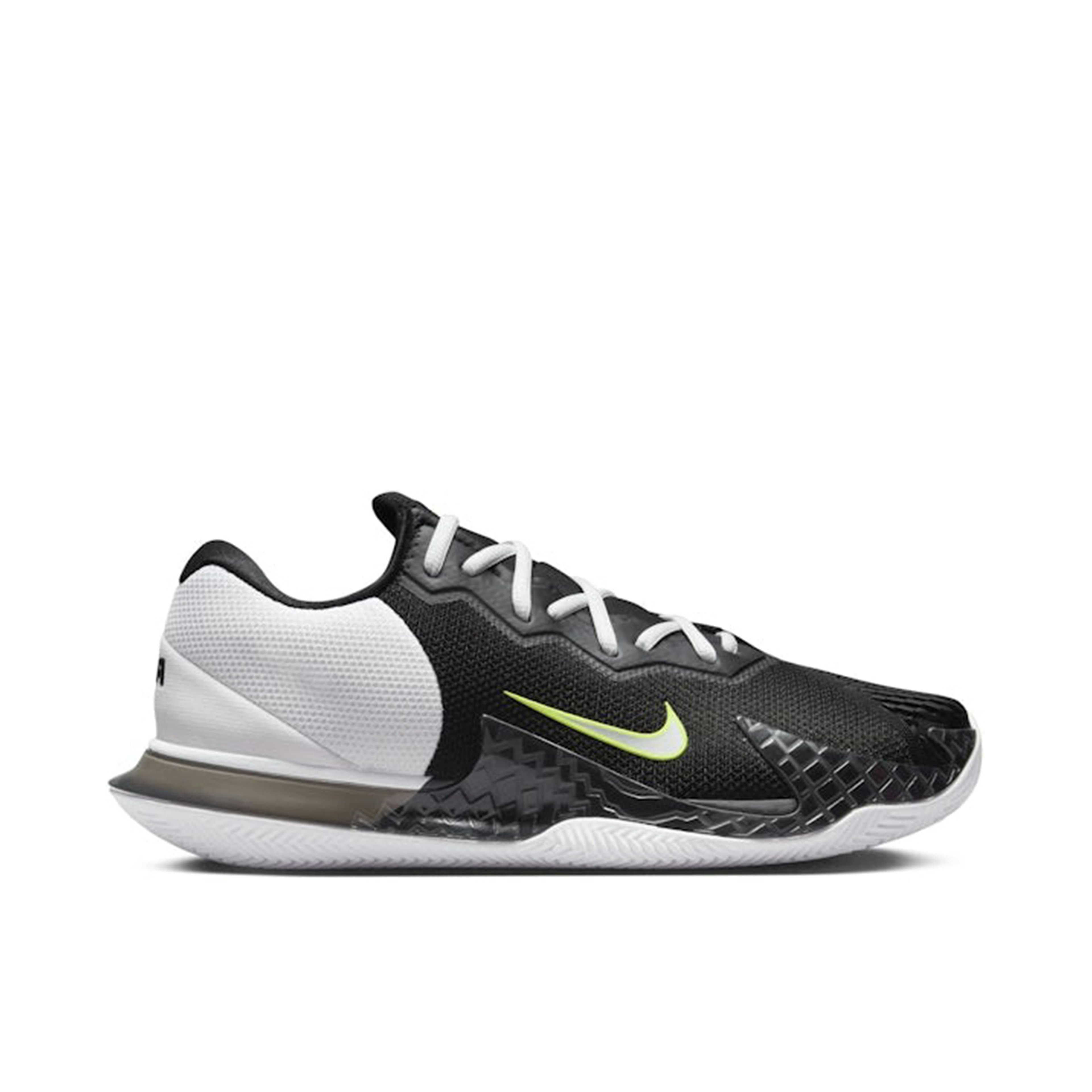 Nike Court Vapor Cage 4 Clay Rafa Black White Volt Metallic Silver