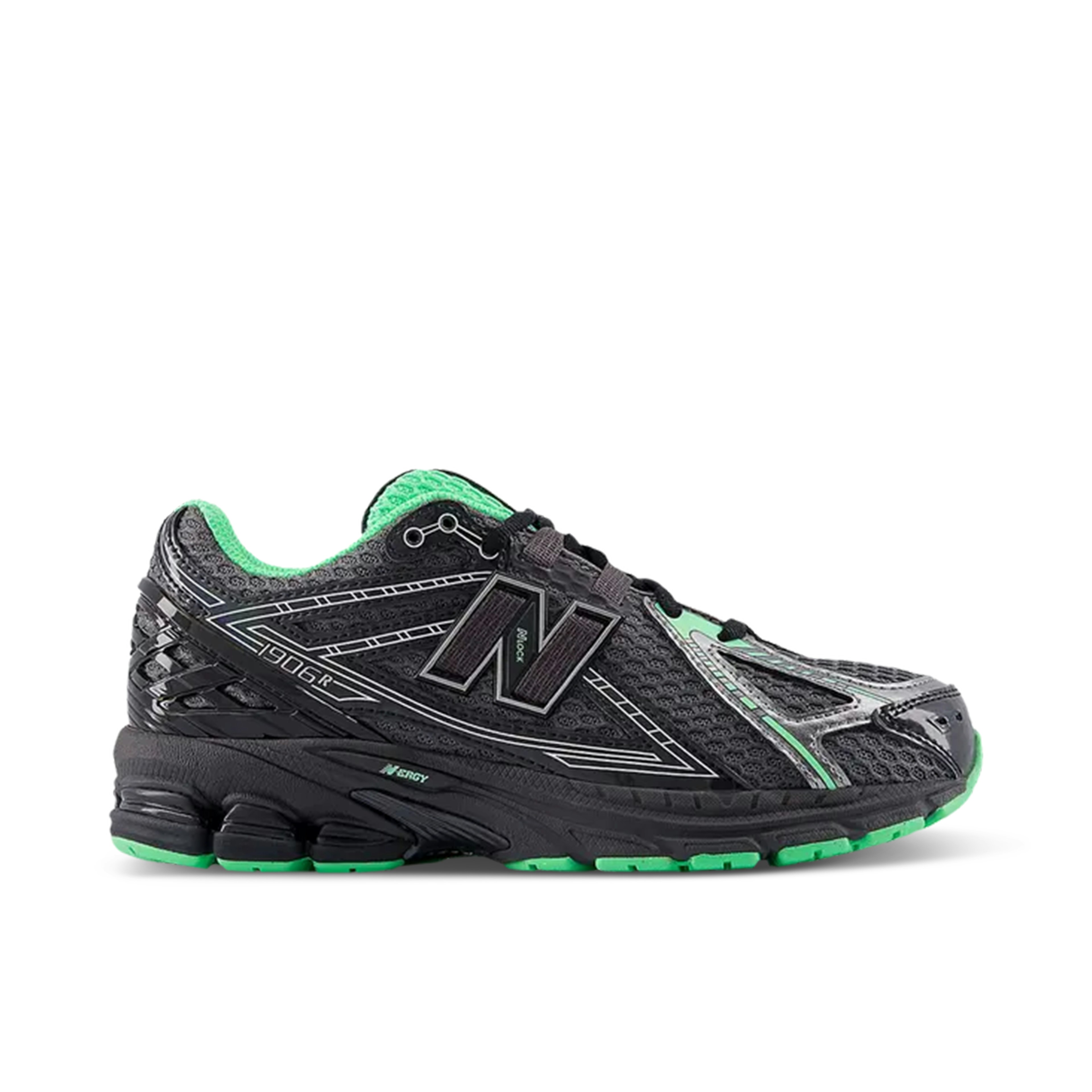 New Balance 1906R Dark Silver Metallic Lab Green GS