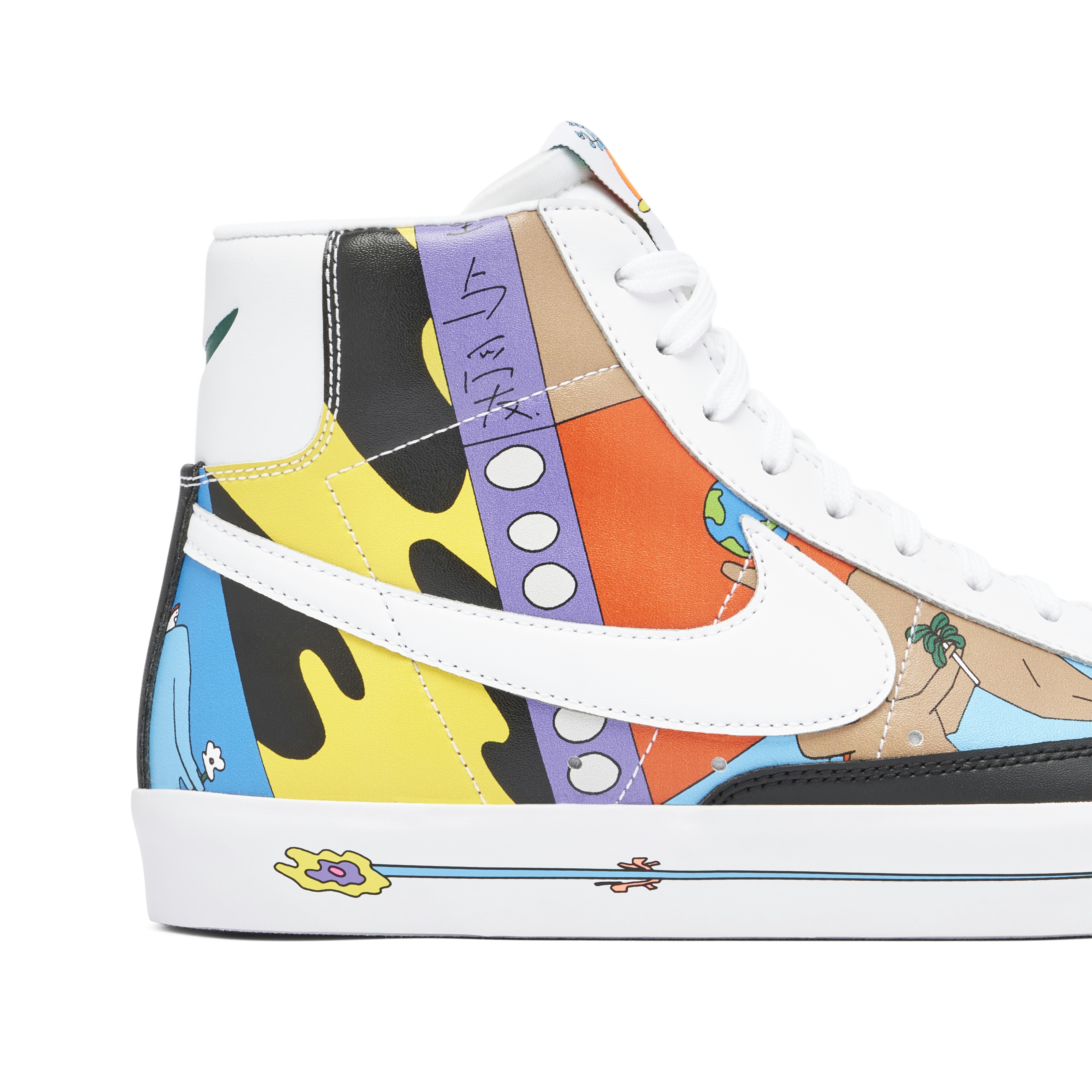Ruohan Wang x Nike Blazer Mid 77 Flyleather Multi
