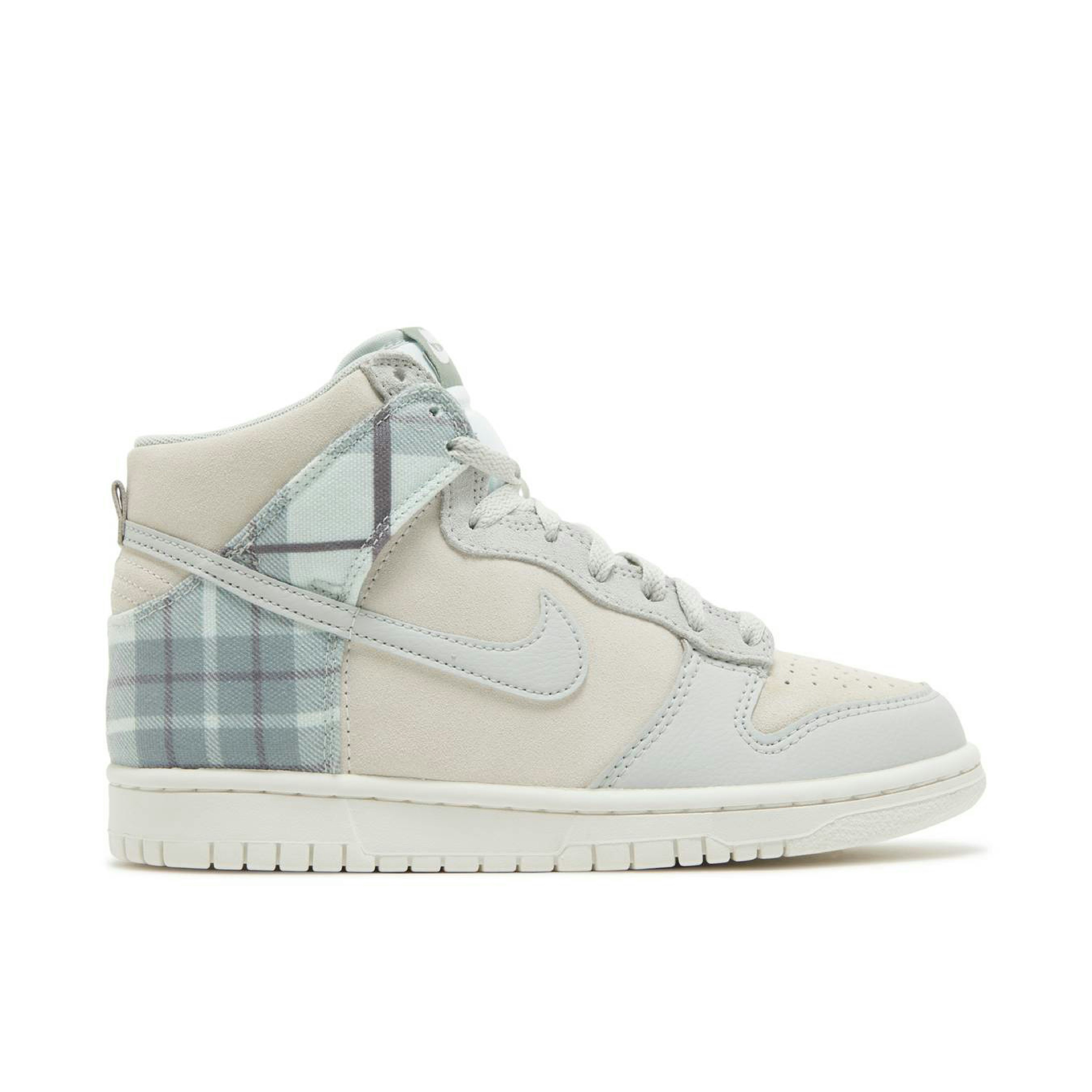 Nike Dunk High SE Tartan White Light Green GS