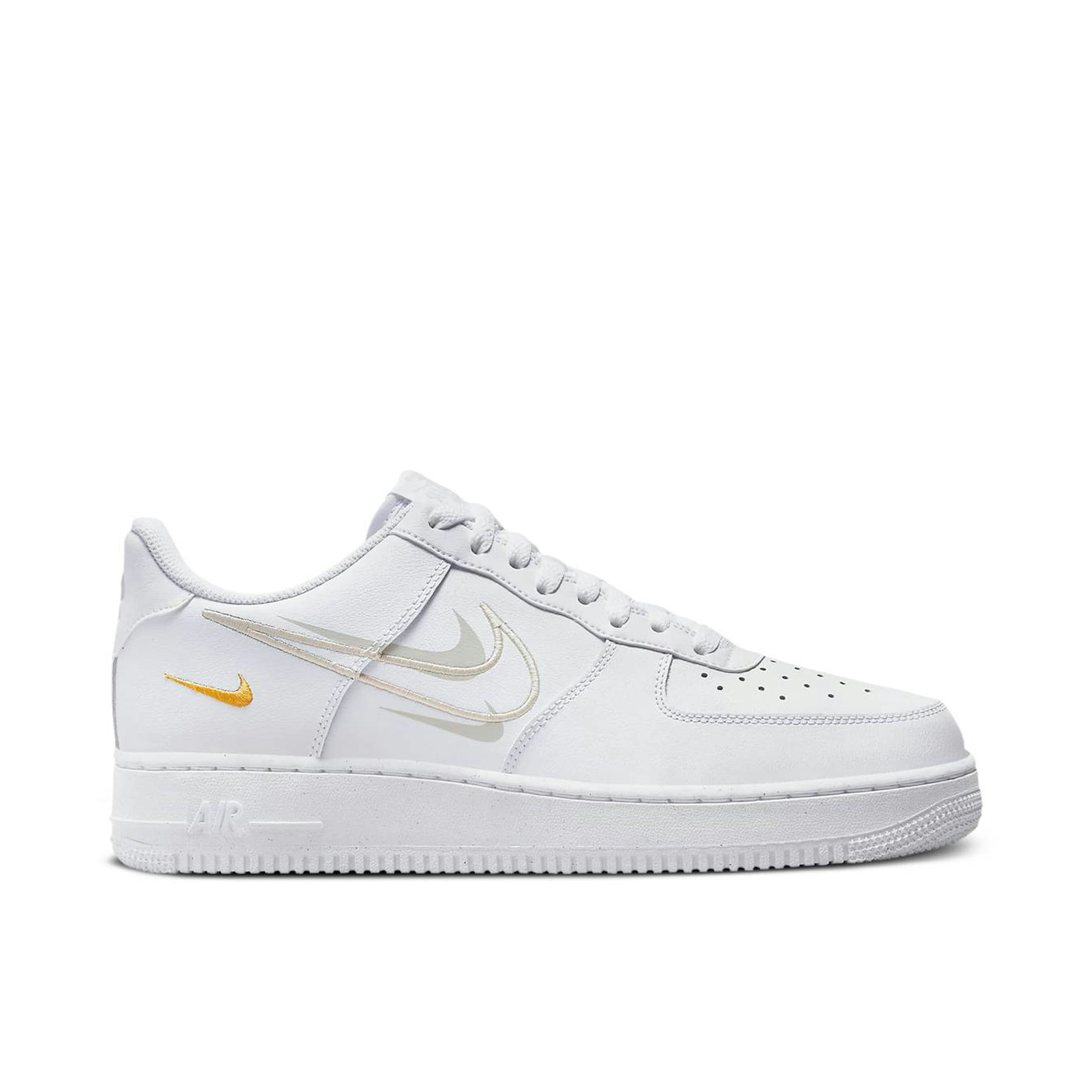 Nike Air Force 1 07 Multi Swoosh White Solar Flare