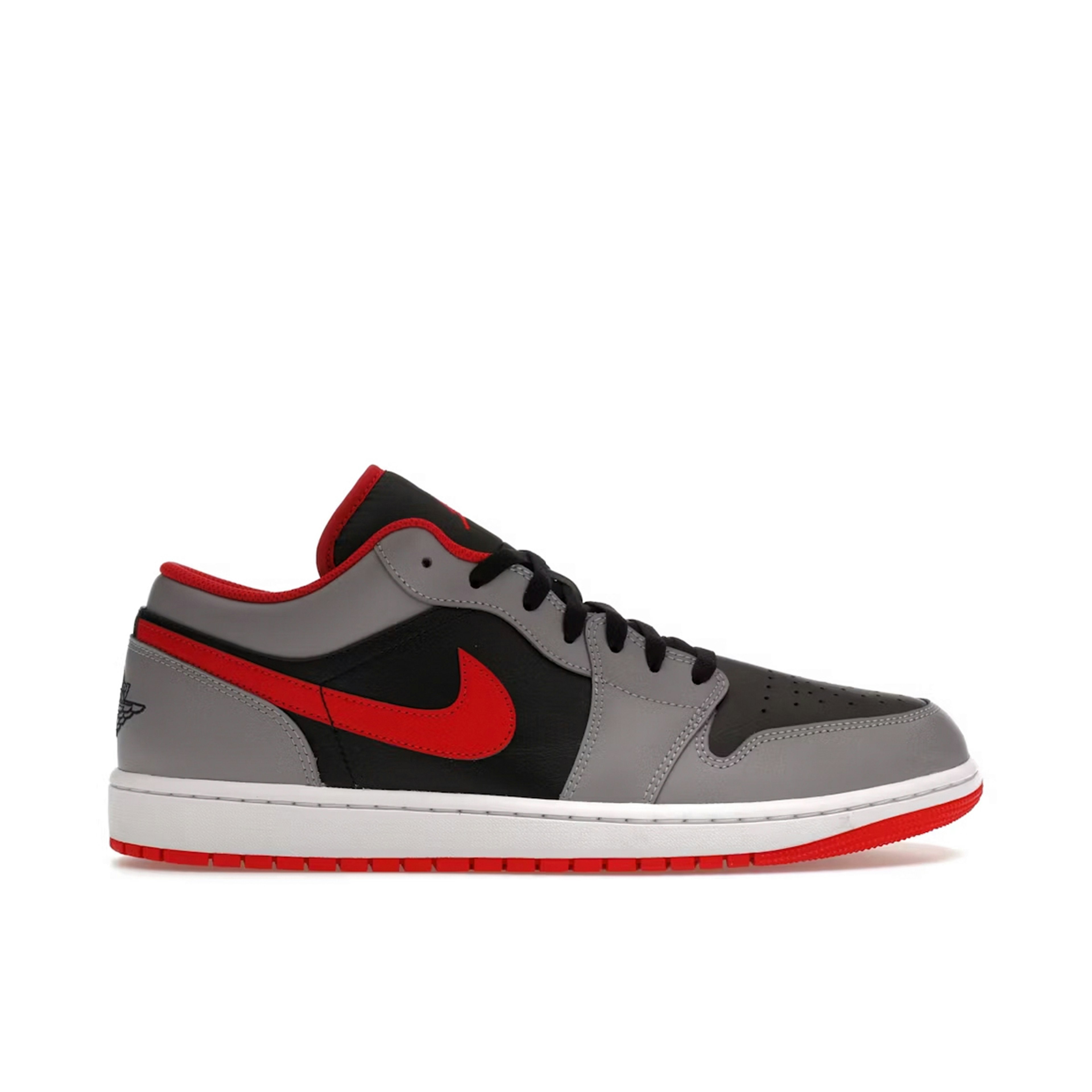 Air Jordan 1 Low Black Light Smoke Grey Gym Red