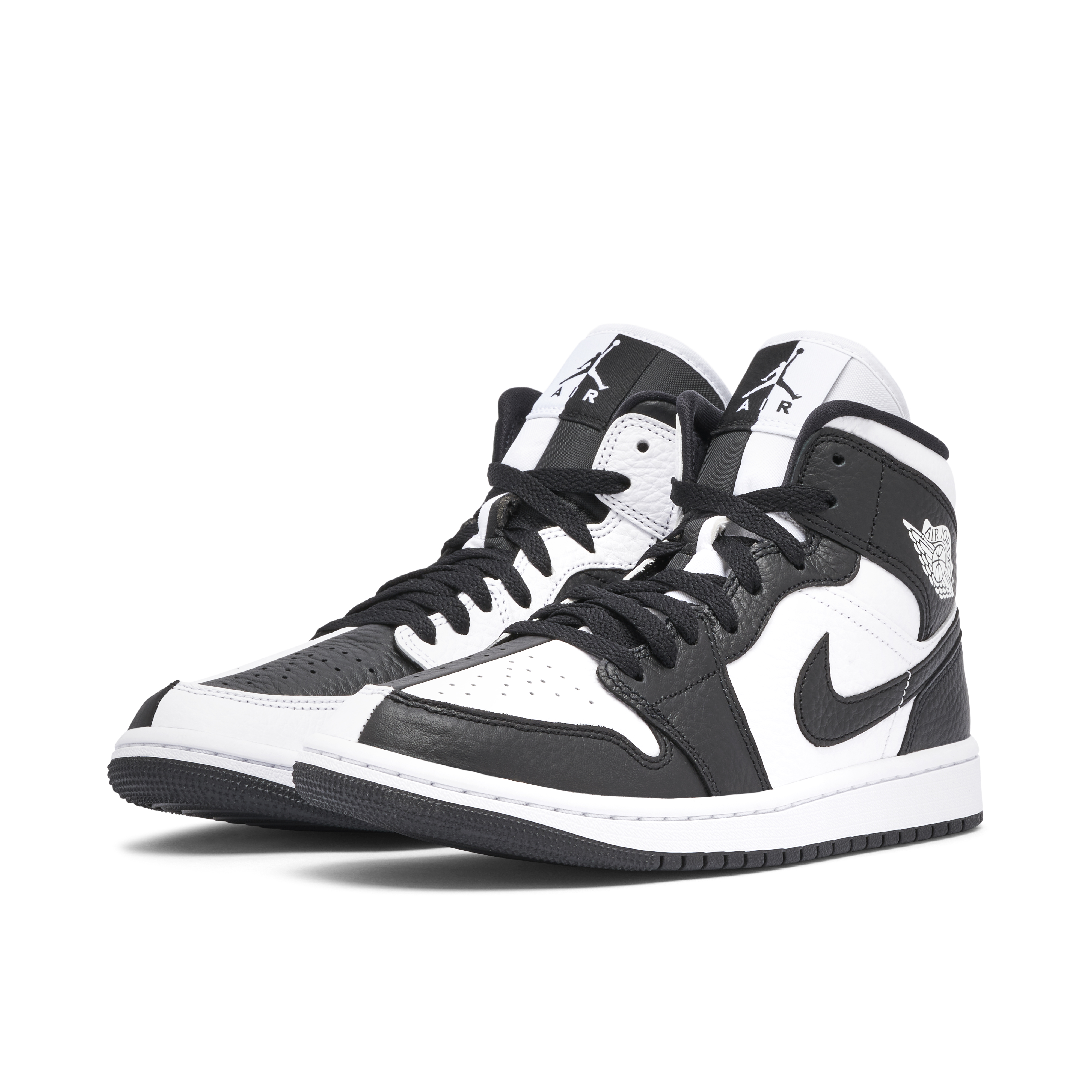 Air Jordan 1 Mid Split Black White Womens Two Tone | DR0501-101 | Laced