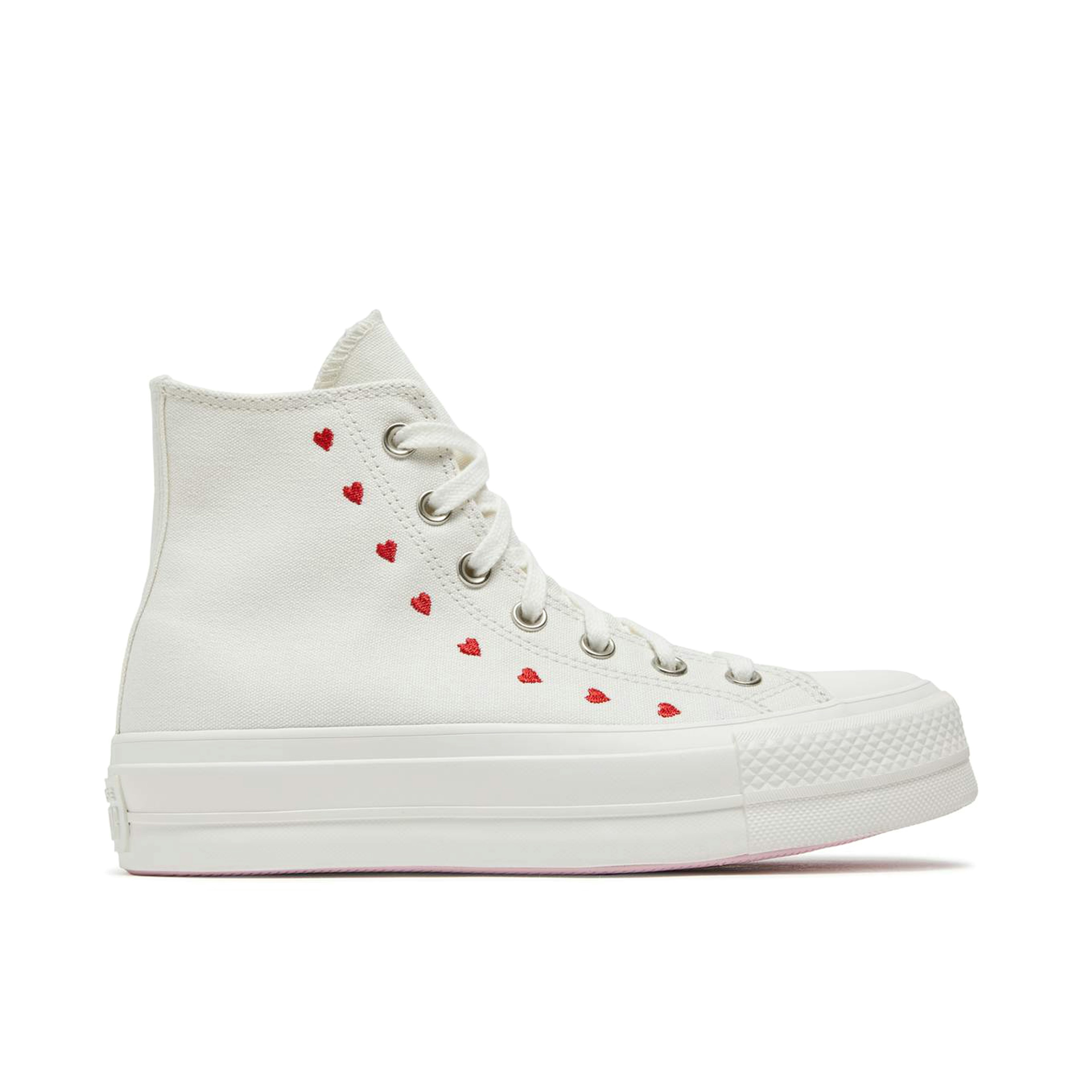 Converse Chuck Taylor All-Star Lift Hi White Red für Damen