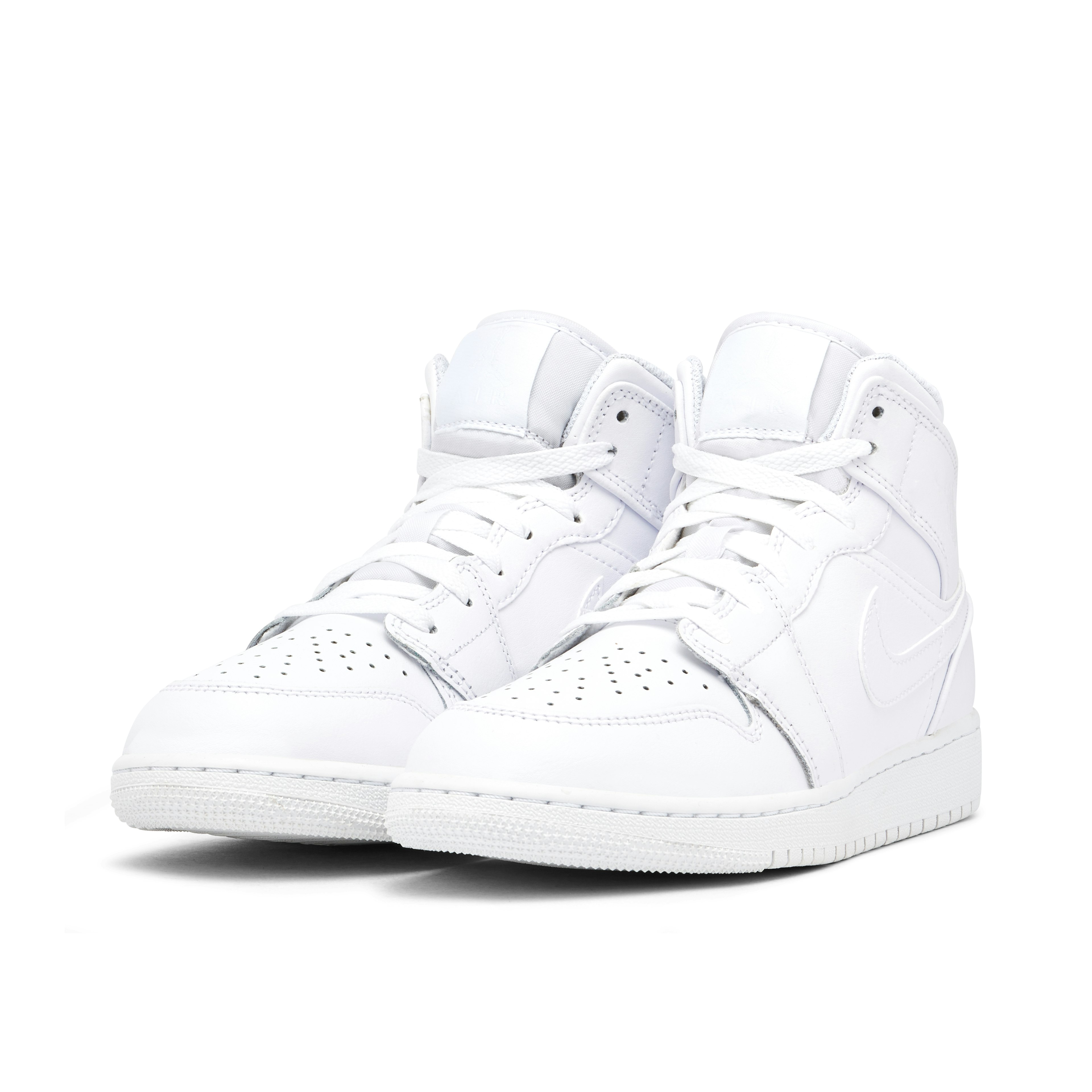 Air Jordan 1 Mid Triple White GS 2023