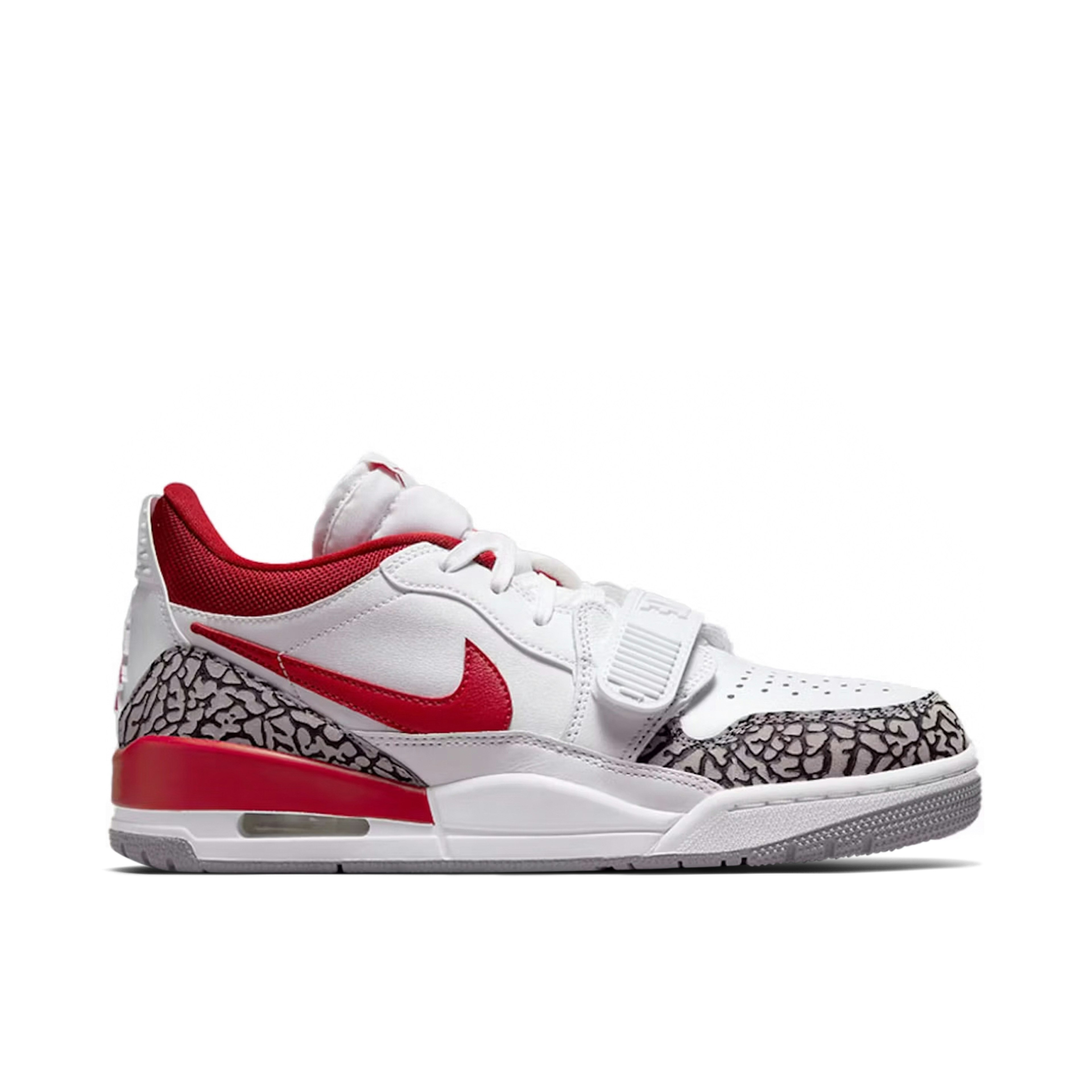 Air Jordan Legacy 312 Low White Cement Gym Red Womens