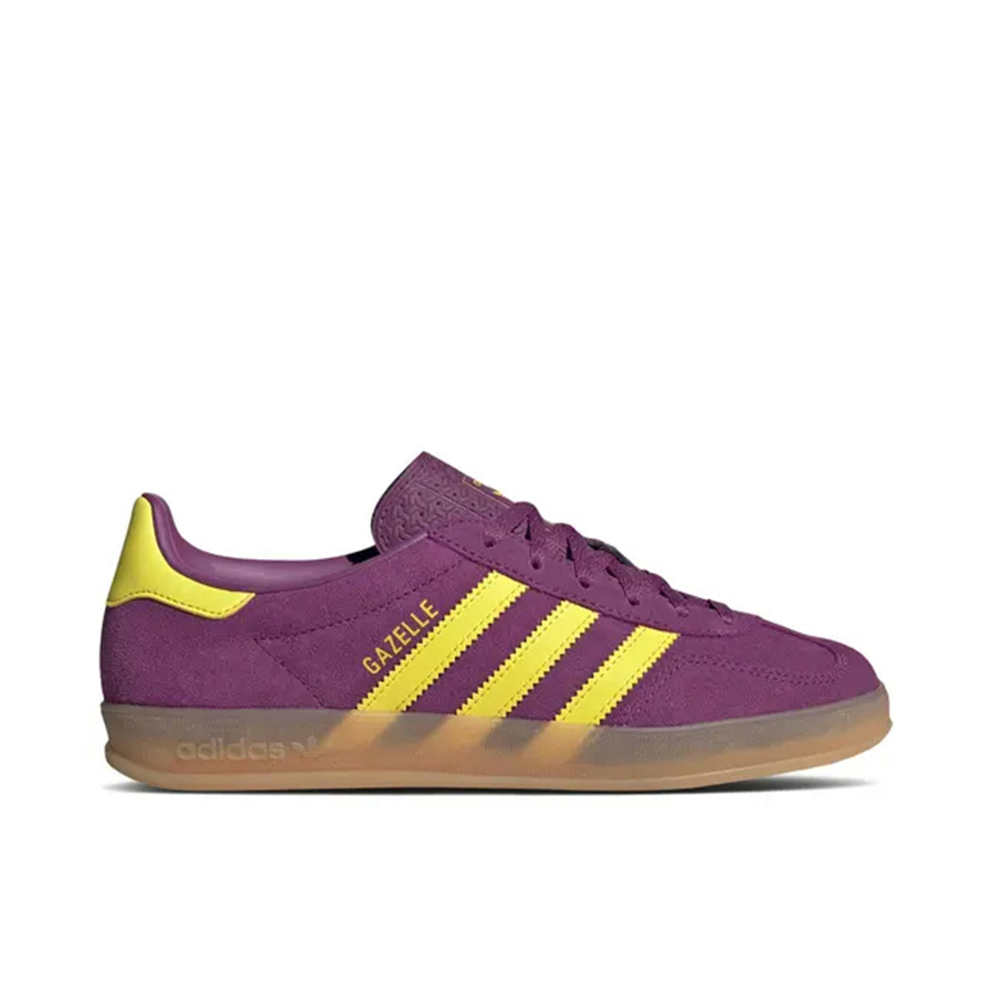 Adidas Gazelle Indoor Rich Mauve Bright Yellow Womens
