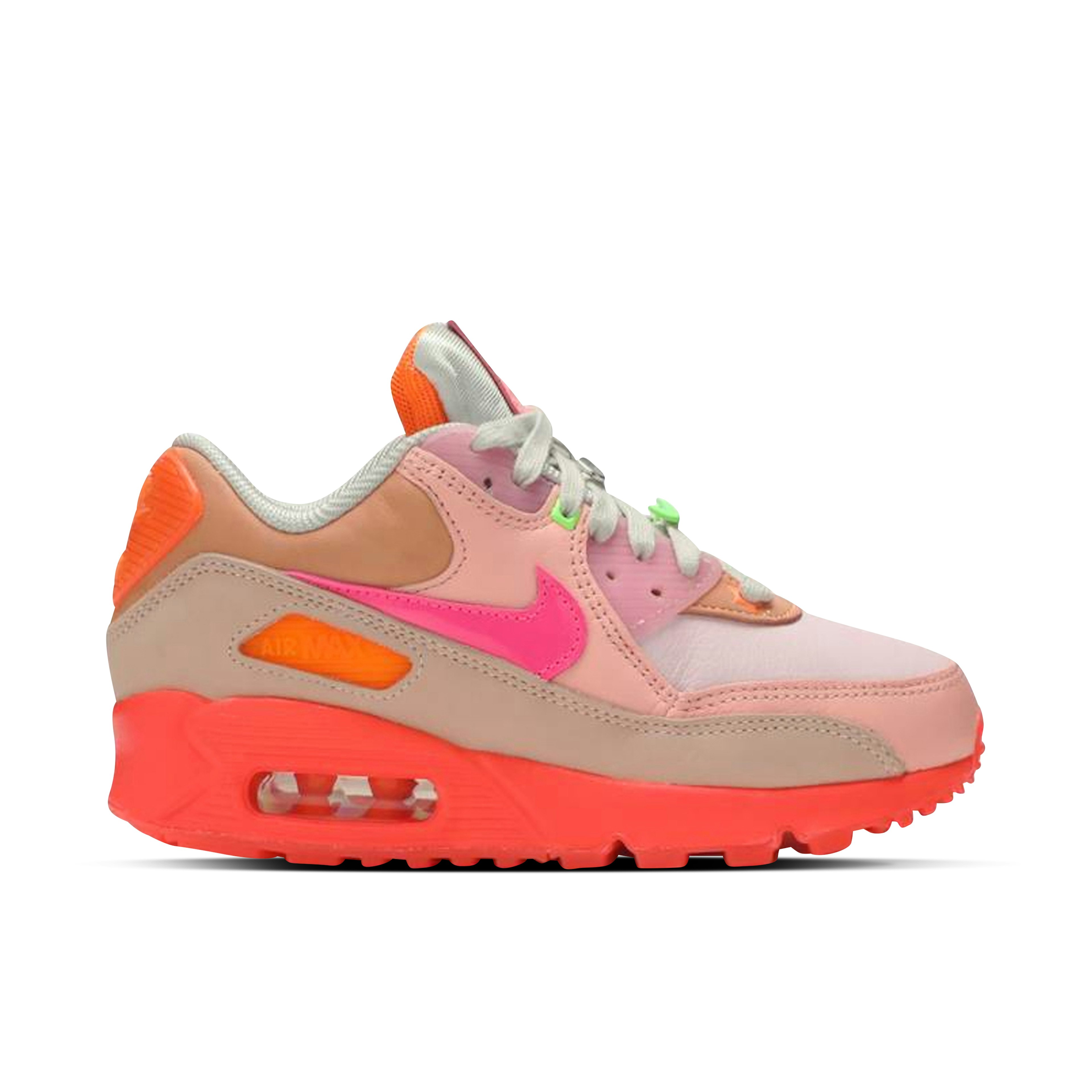 Nike Air Max 90 PRM Platinum Crimson Bright Purple für Damen