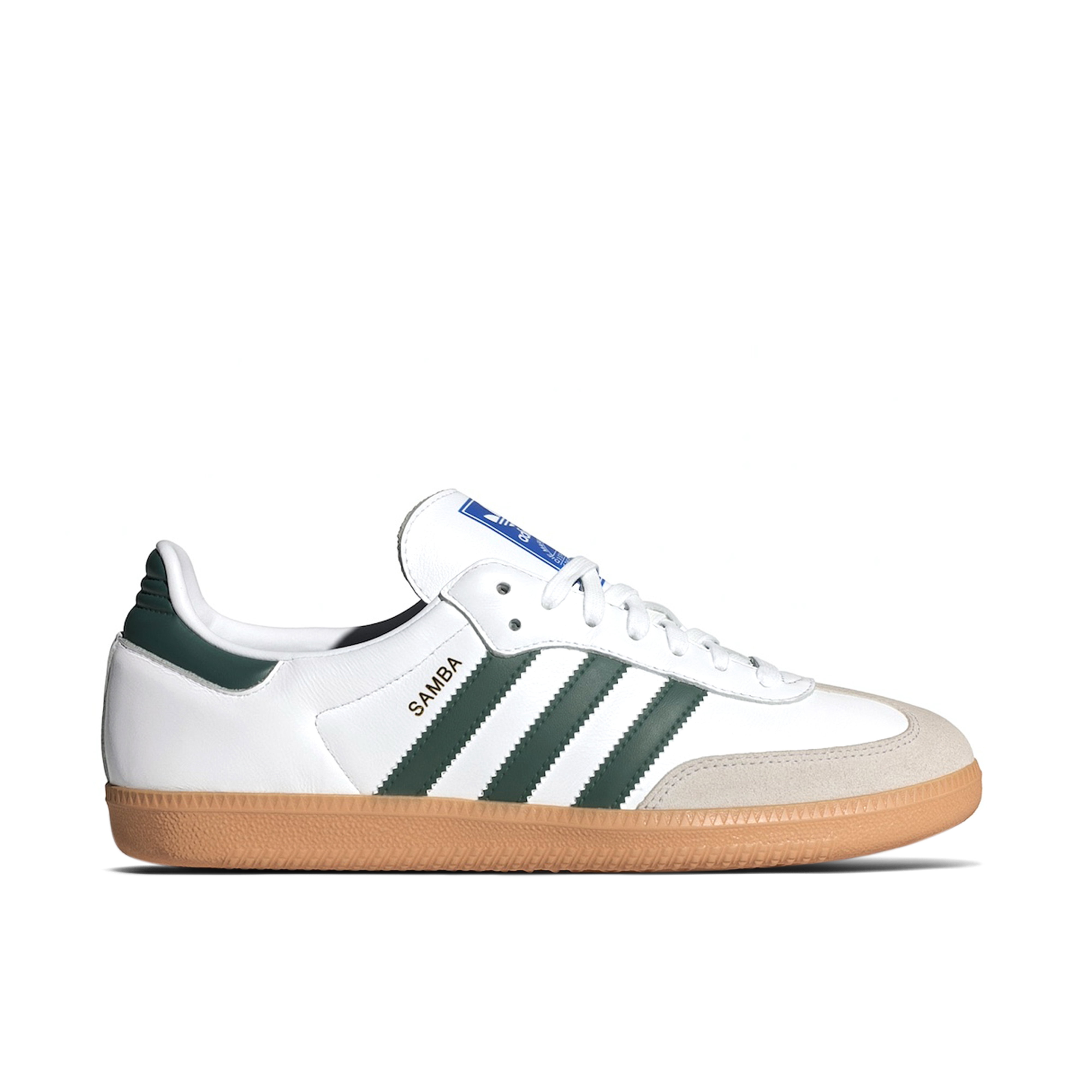 adidas Samba OG White Collegiate Green Gum  IE3437 Adidas SAMBA OG Sneakers in White/Collegiate Green/Gum adidas main image 4