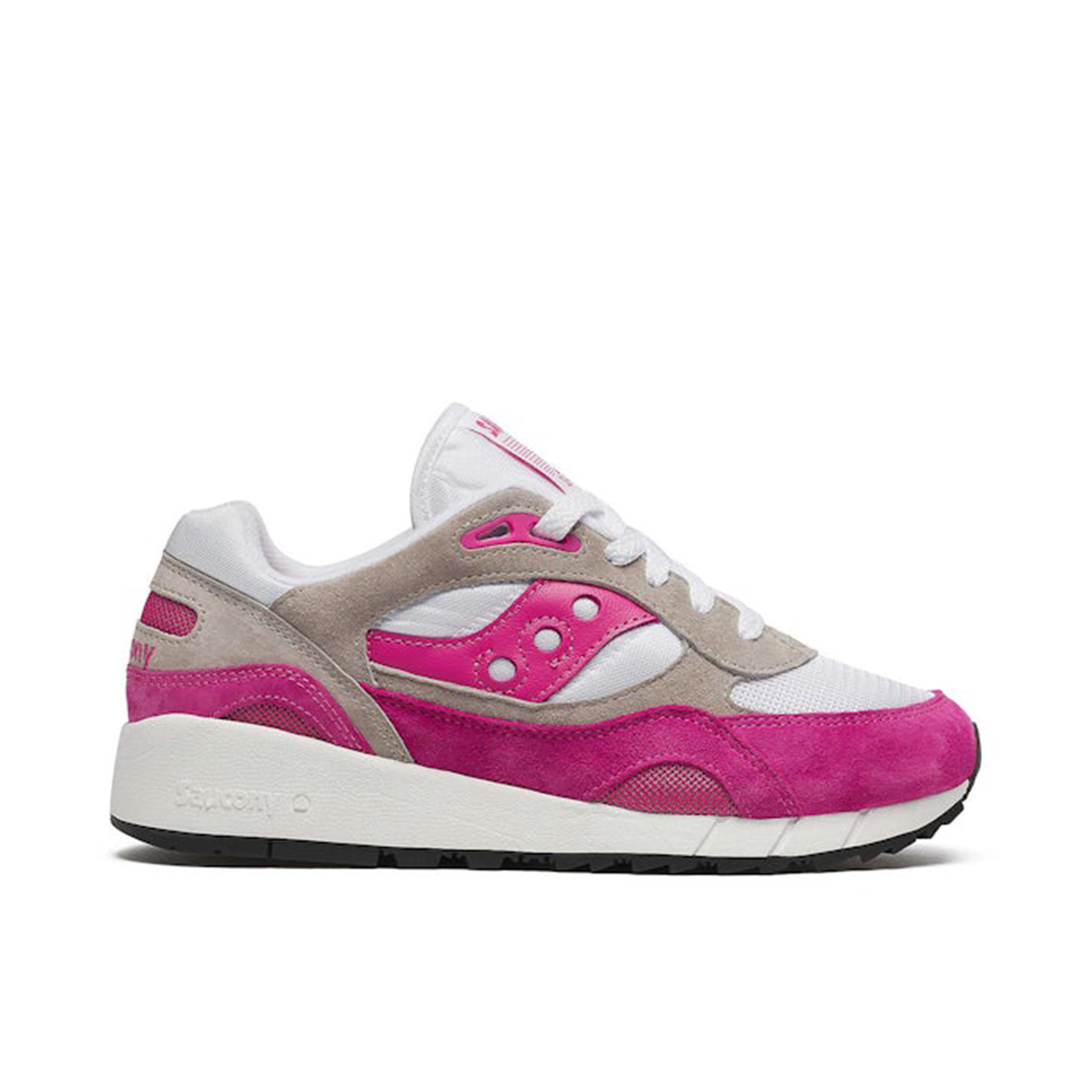 Saucony Shadow 6000 White Grey Pink