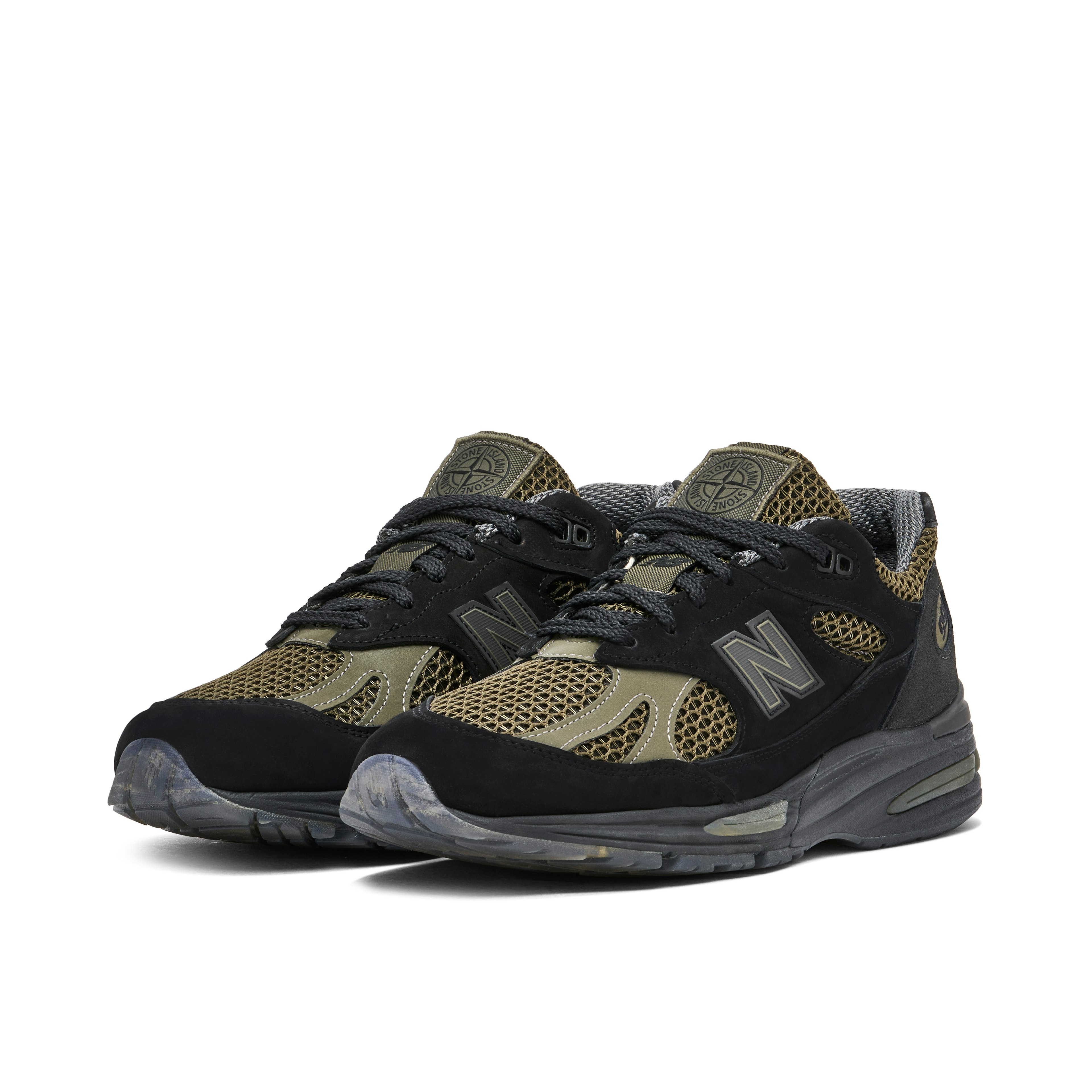 NEW BALANCE 991V2 X STONE ISLAND BLACK OLIVE