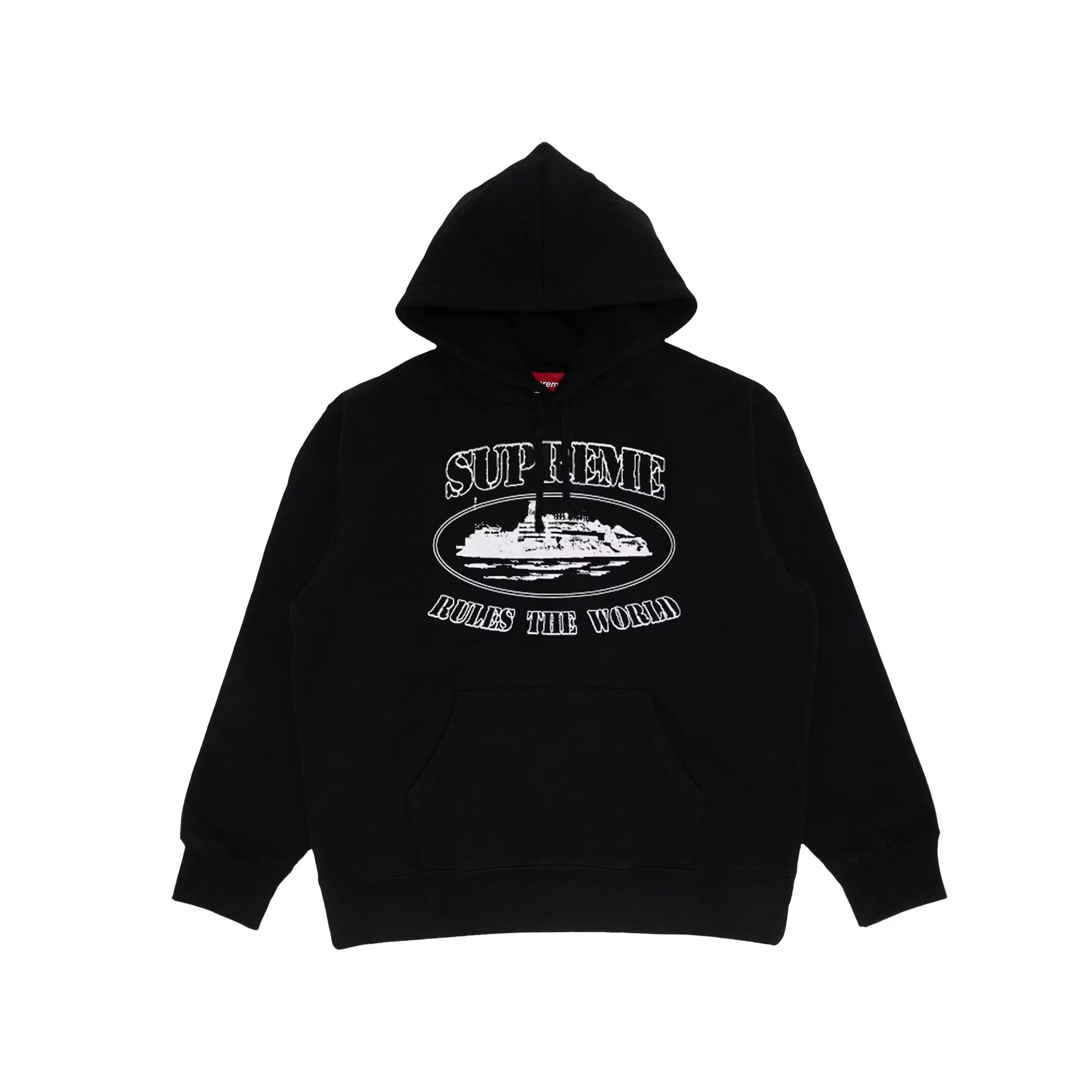 Supreme Corteiz Rules The World Hoodie Black