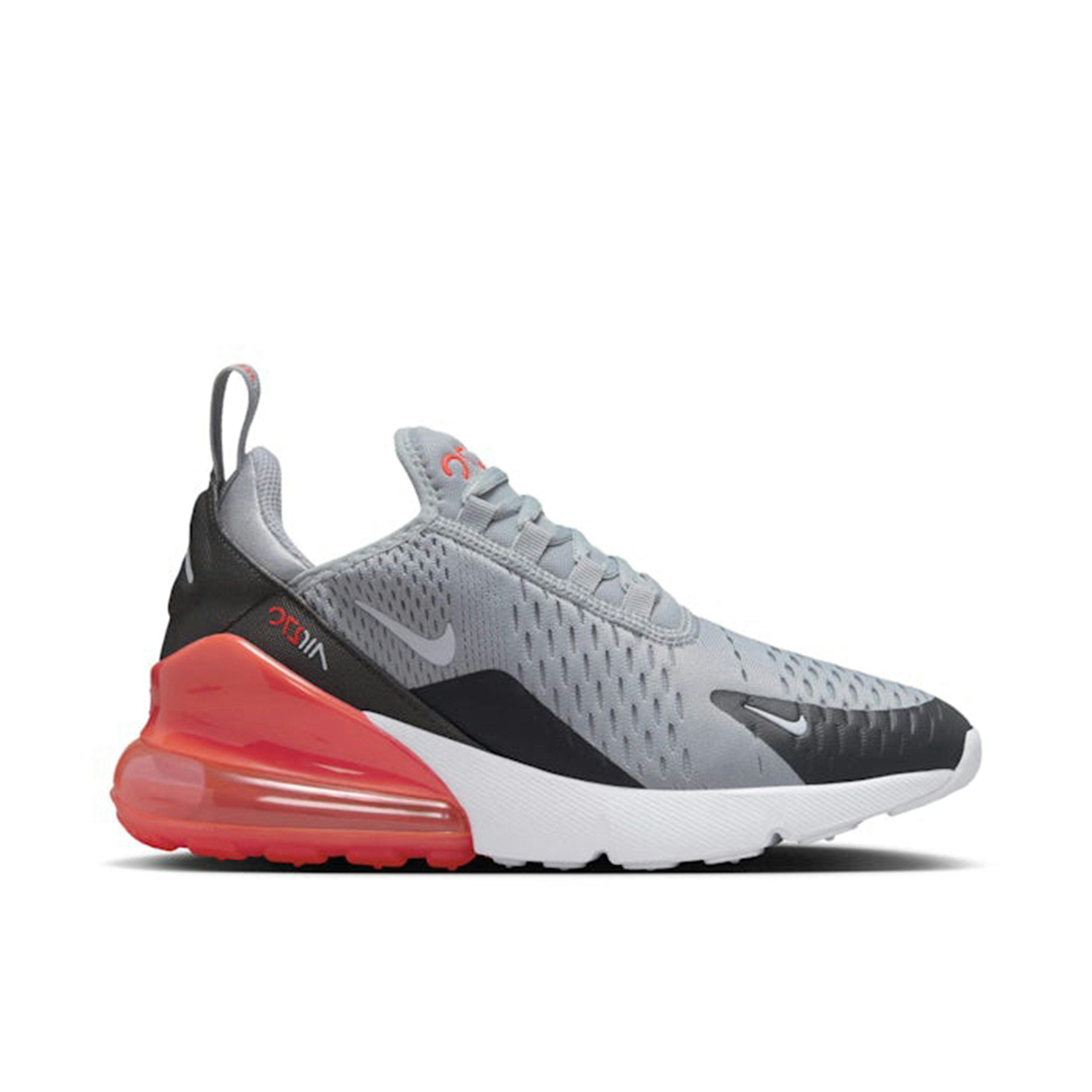 Nike Air Max 270 Wolf Grey Anthracite Bright Crimson White GS