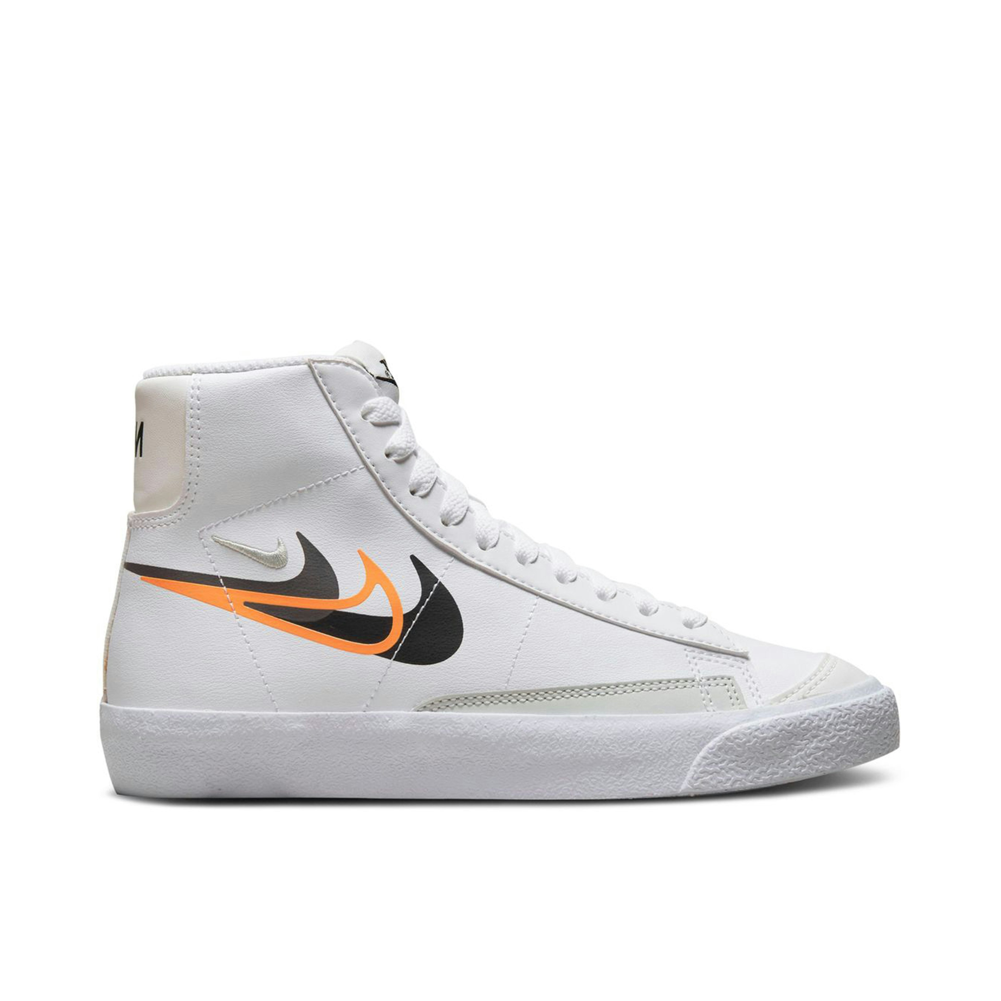 Nike Blazer Mid Next Nature Multi Swoosh White Mandarin GS