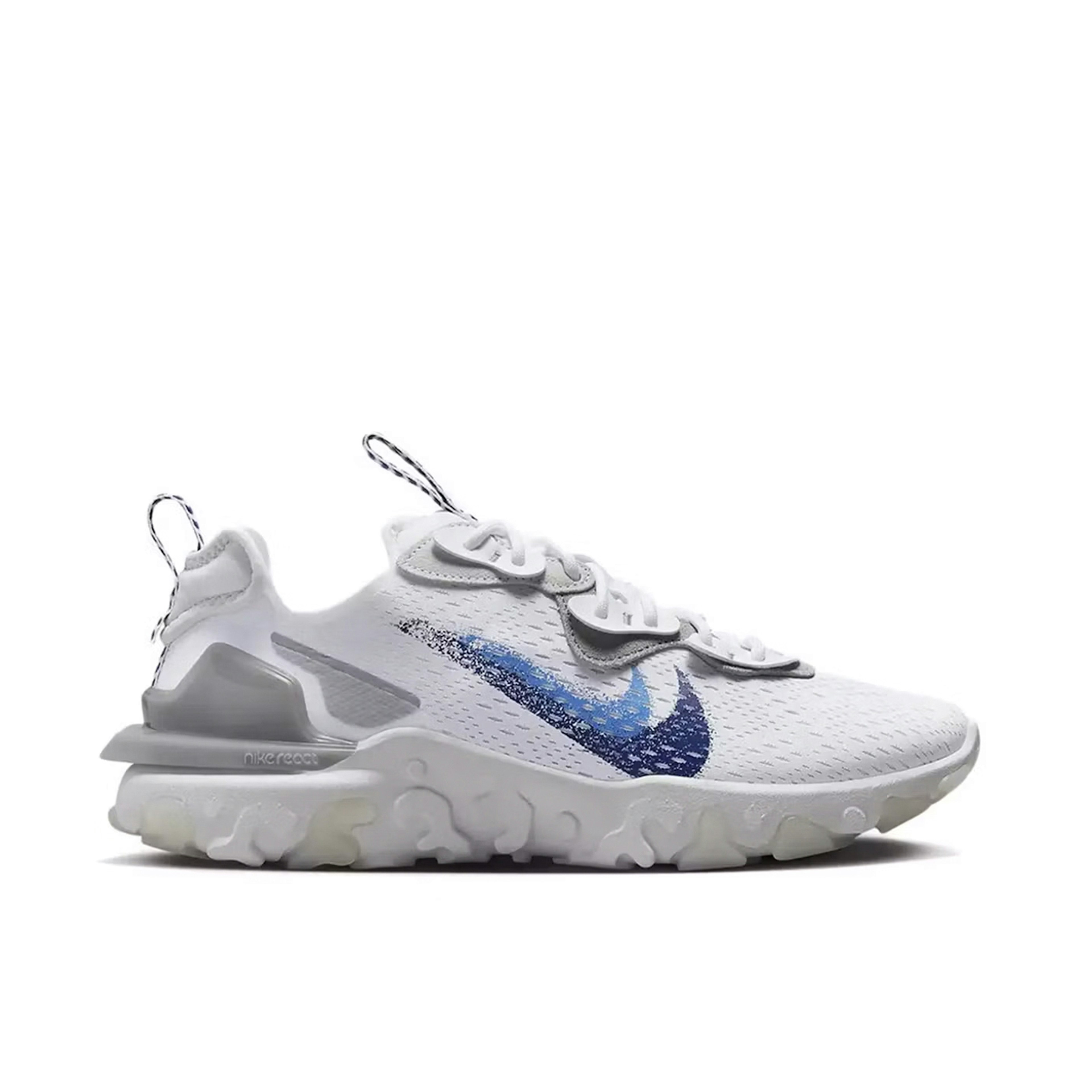 Nike React Vision White Double Blue Swoosh