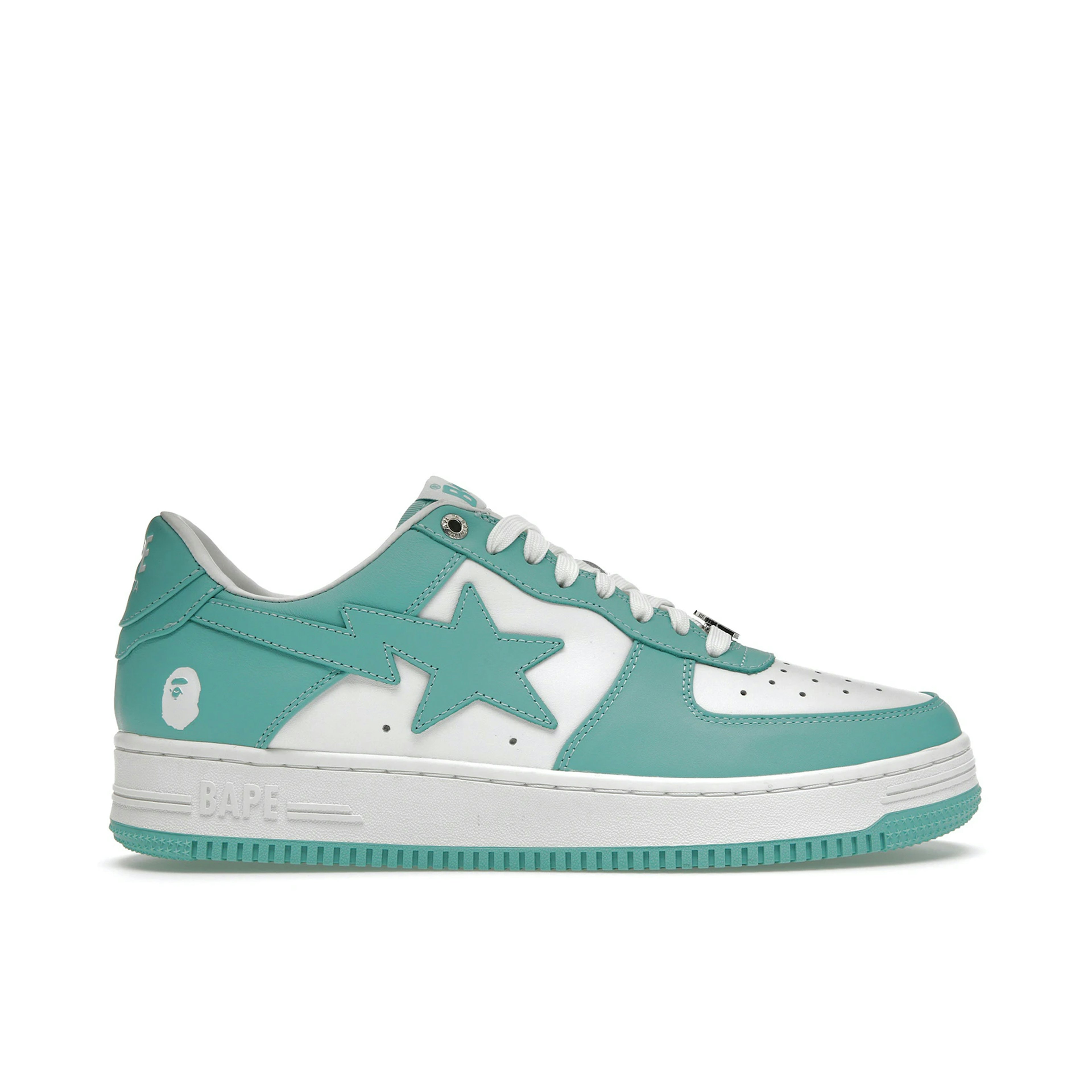 A Bathing Ape Bapesta White Green (2022)