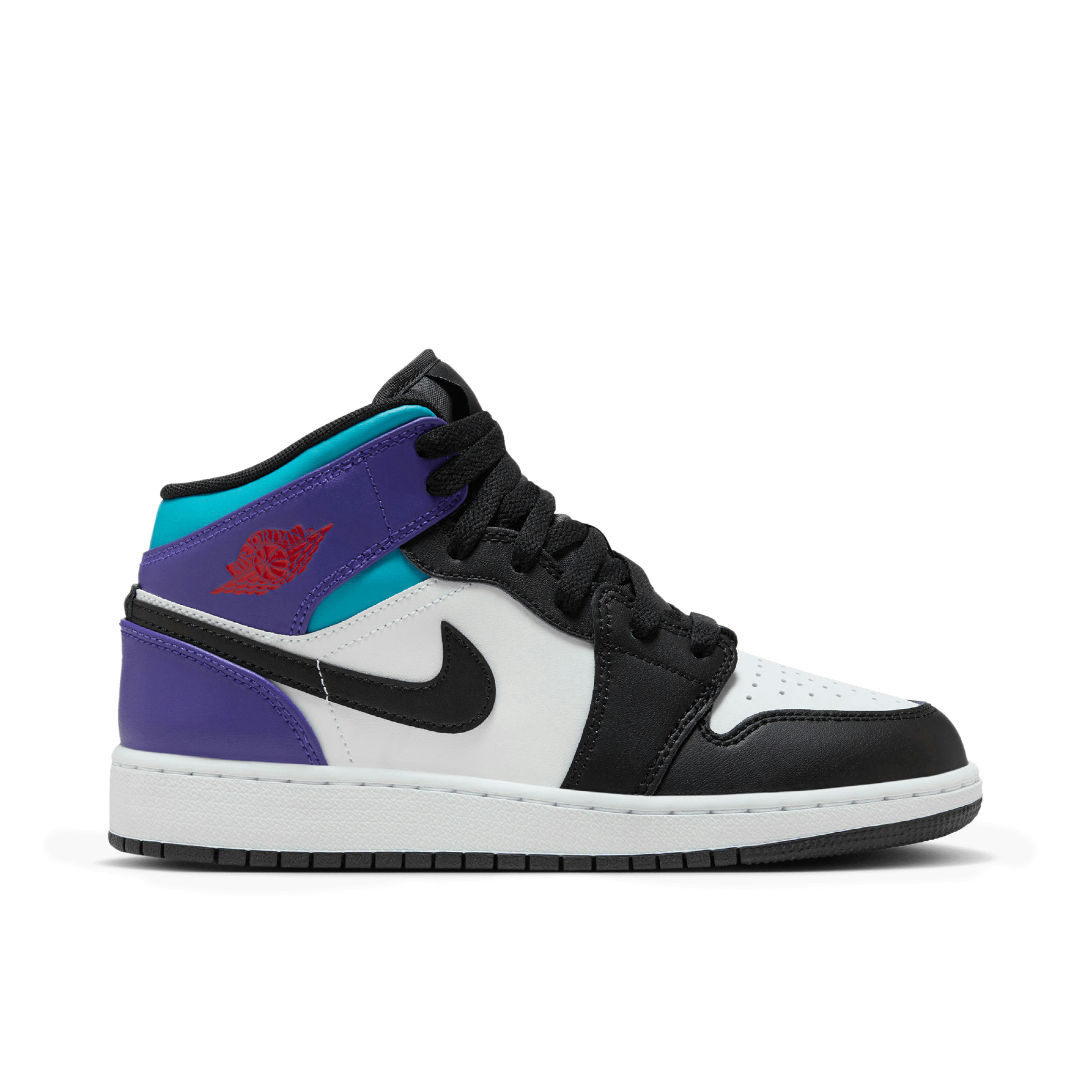 Air Jordan 1 Mid Teal Purple GS