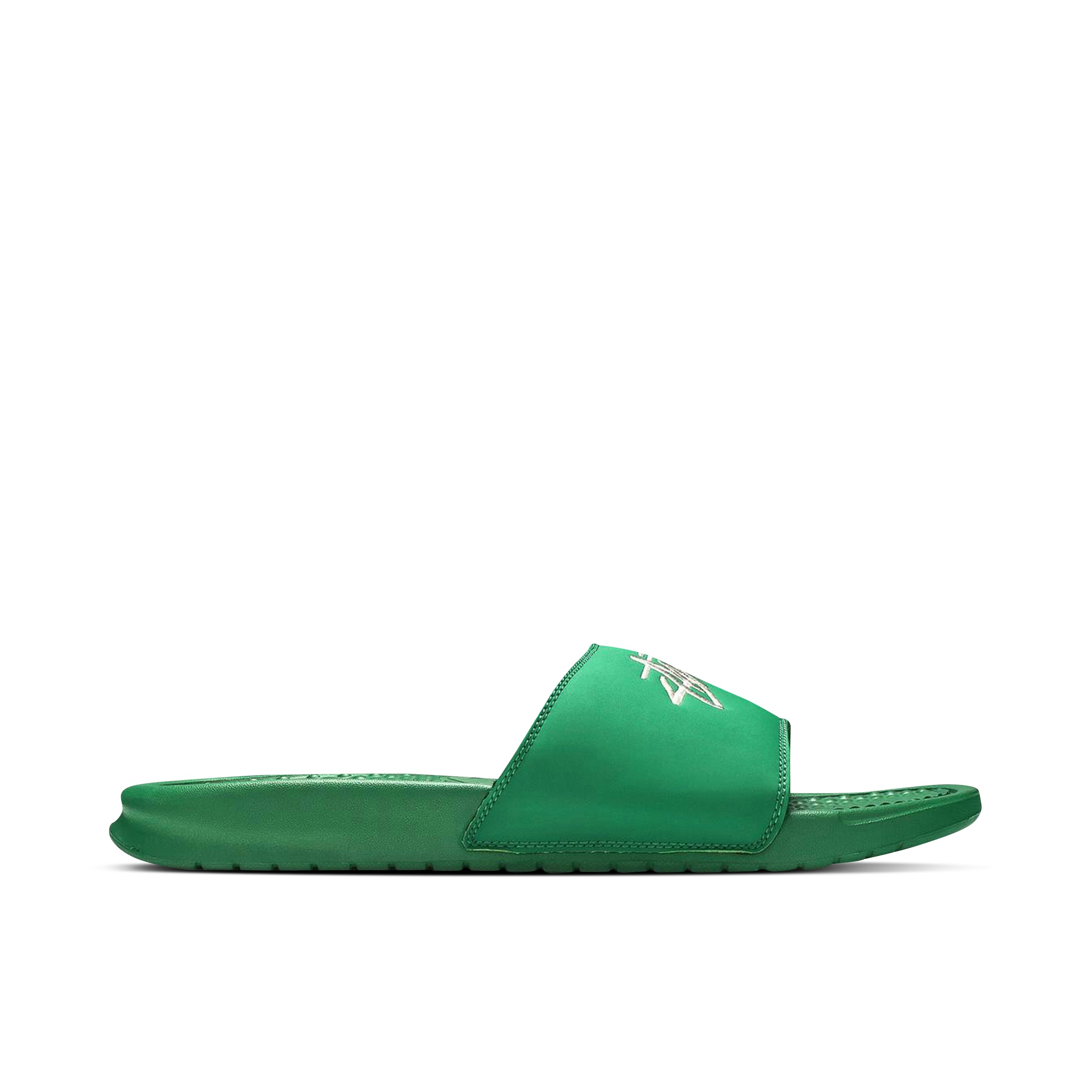 Stussy x Nike Benassi Slide Pine Green