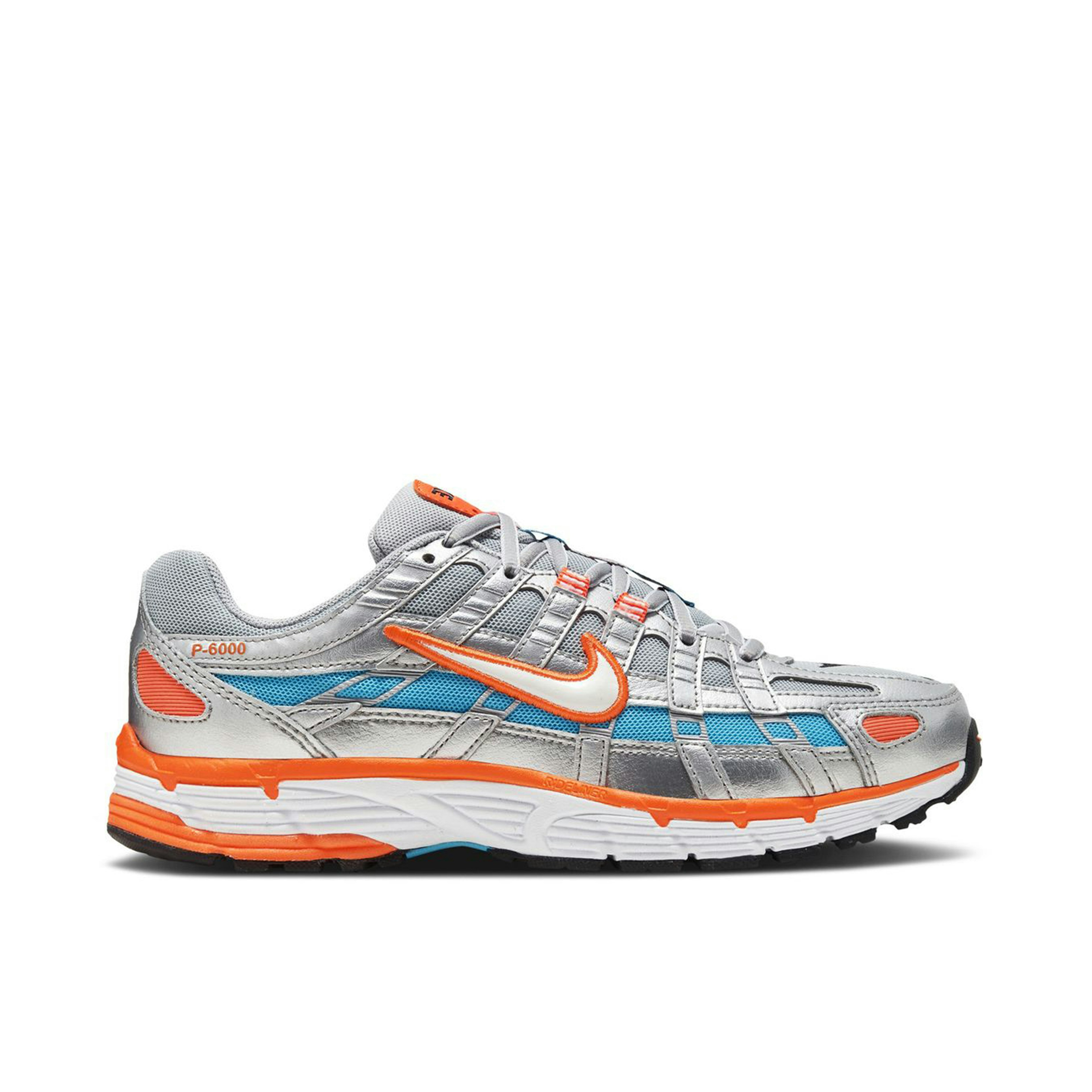 Nike P-6000 Metallic Silver Crimson Blue Fury Womens