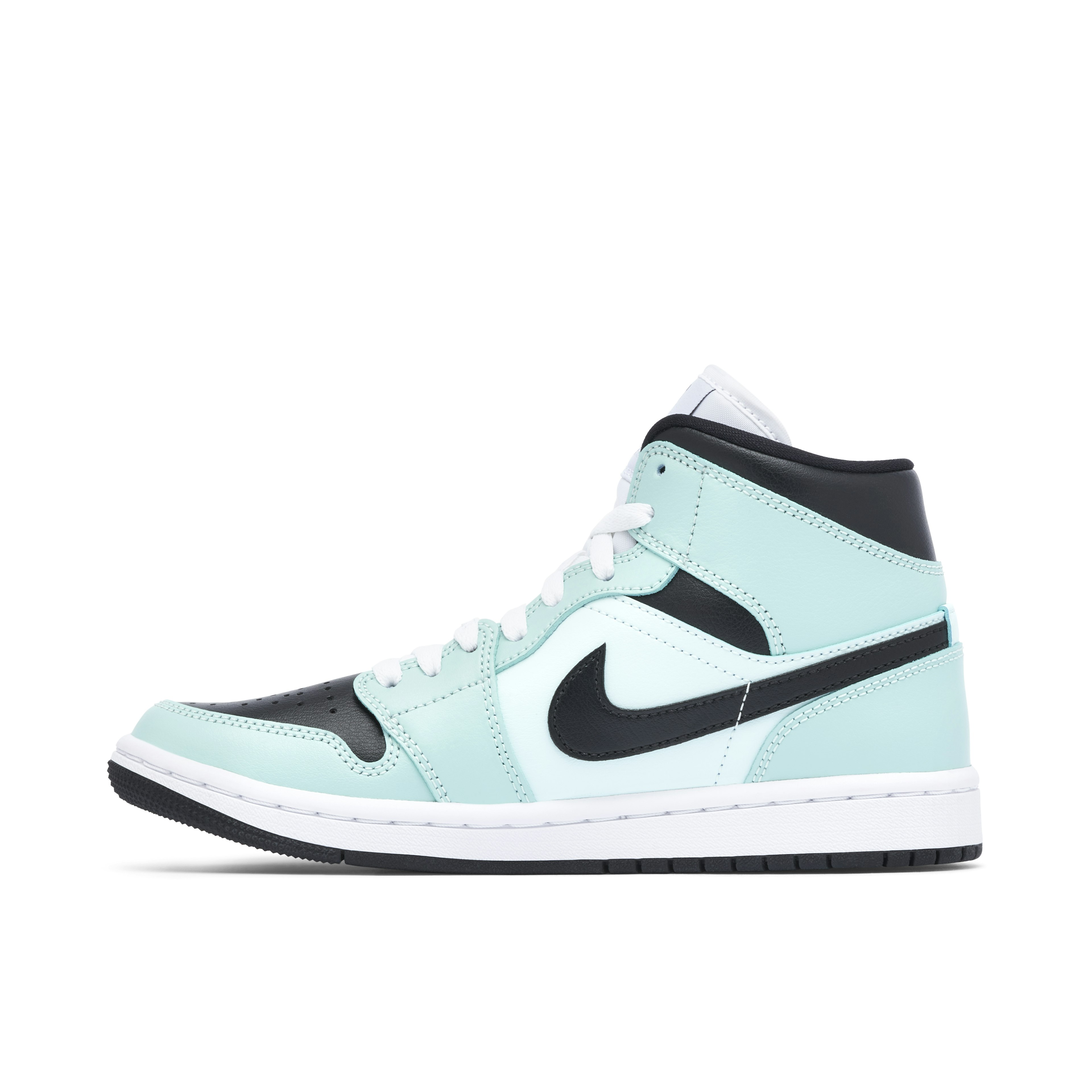 Air Jordan 1 Mid Aqua Black Femme
