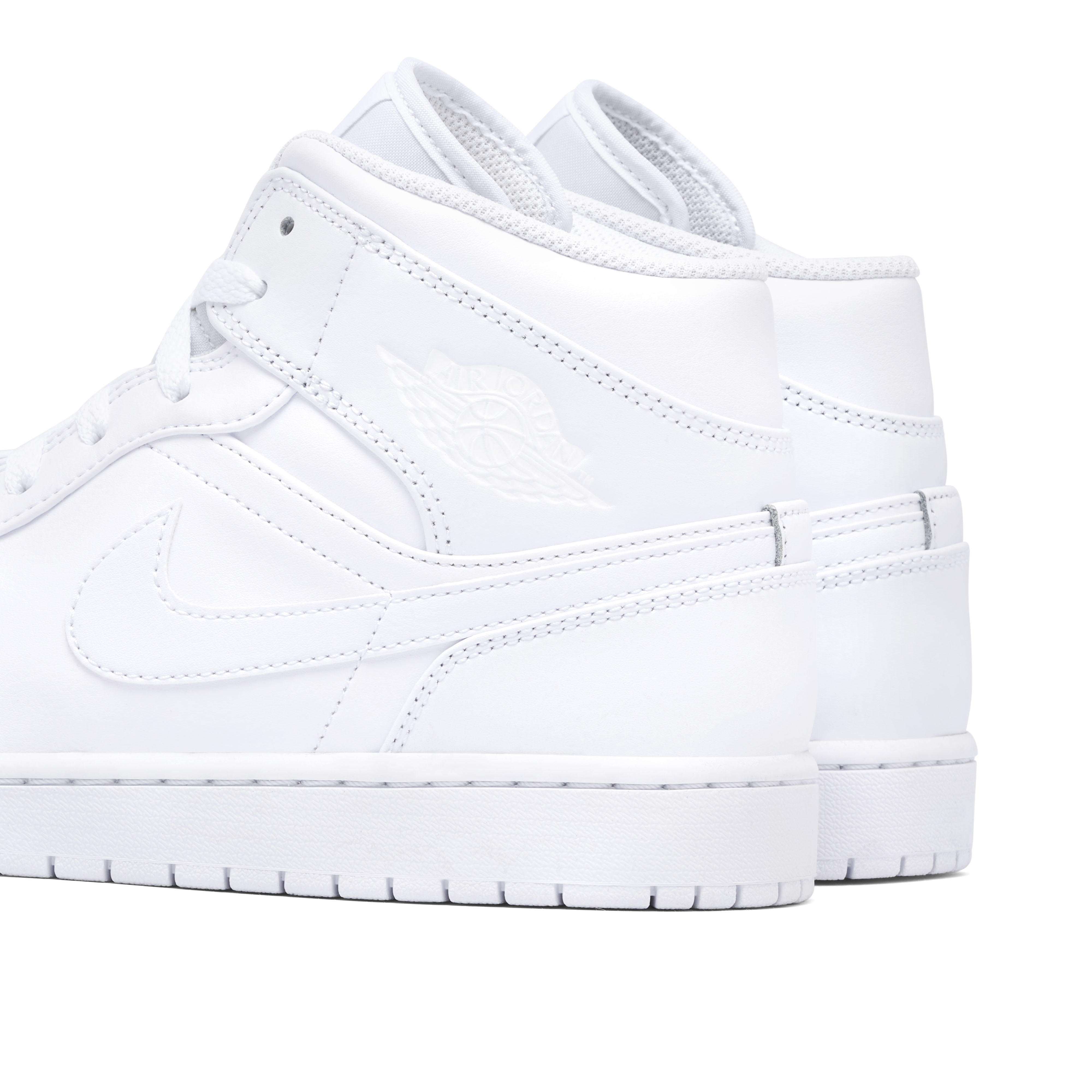 Air Jordan 1 Mid Triple White | 554724-136 | Laced