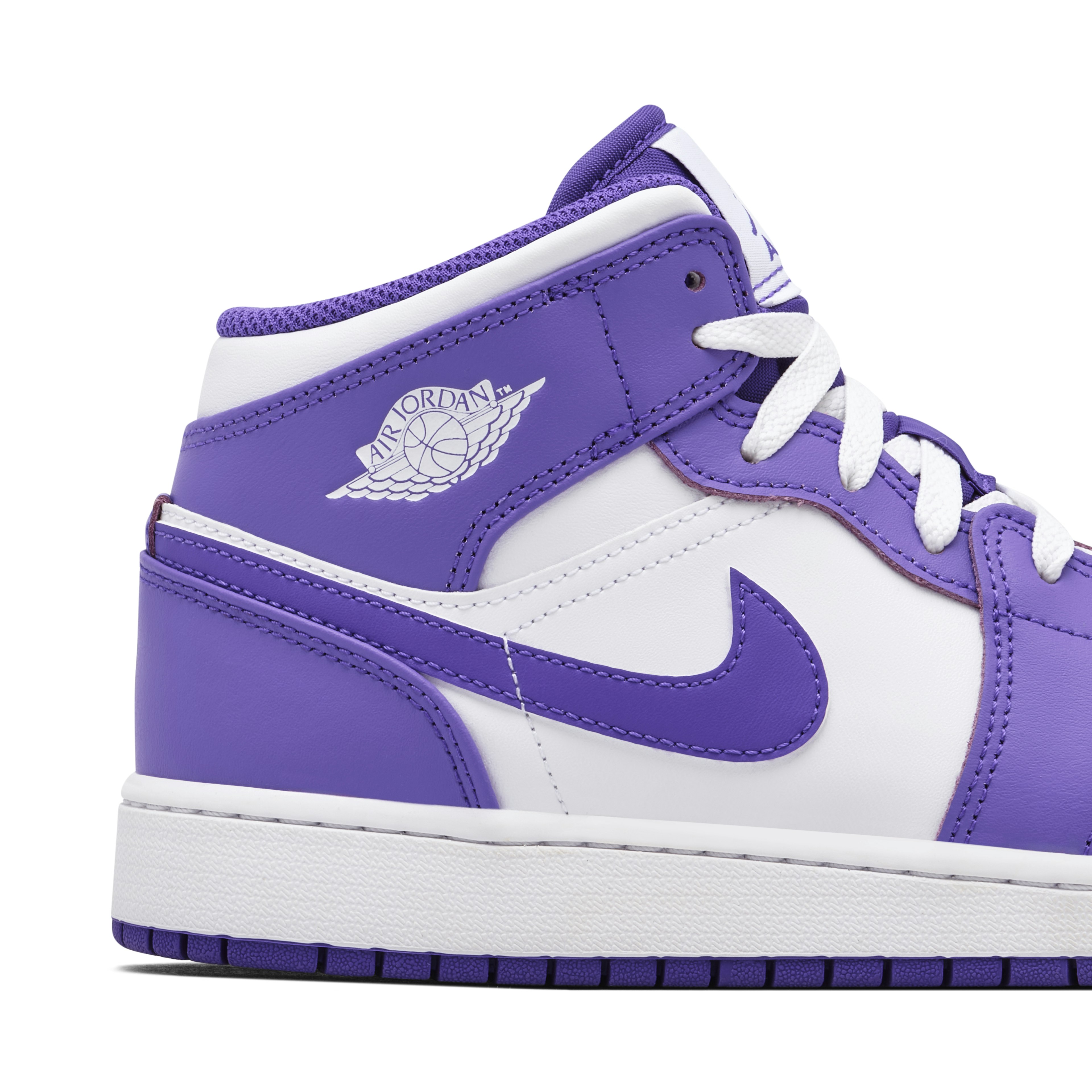 Air Jordan 1 Mid Purple Venom GS