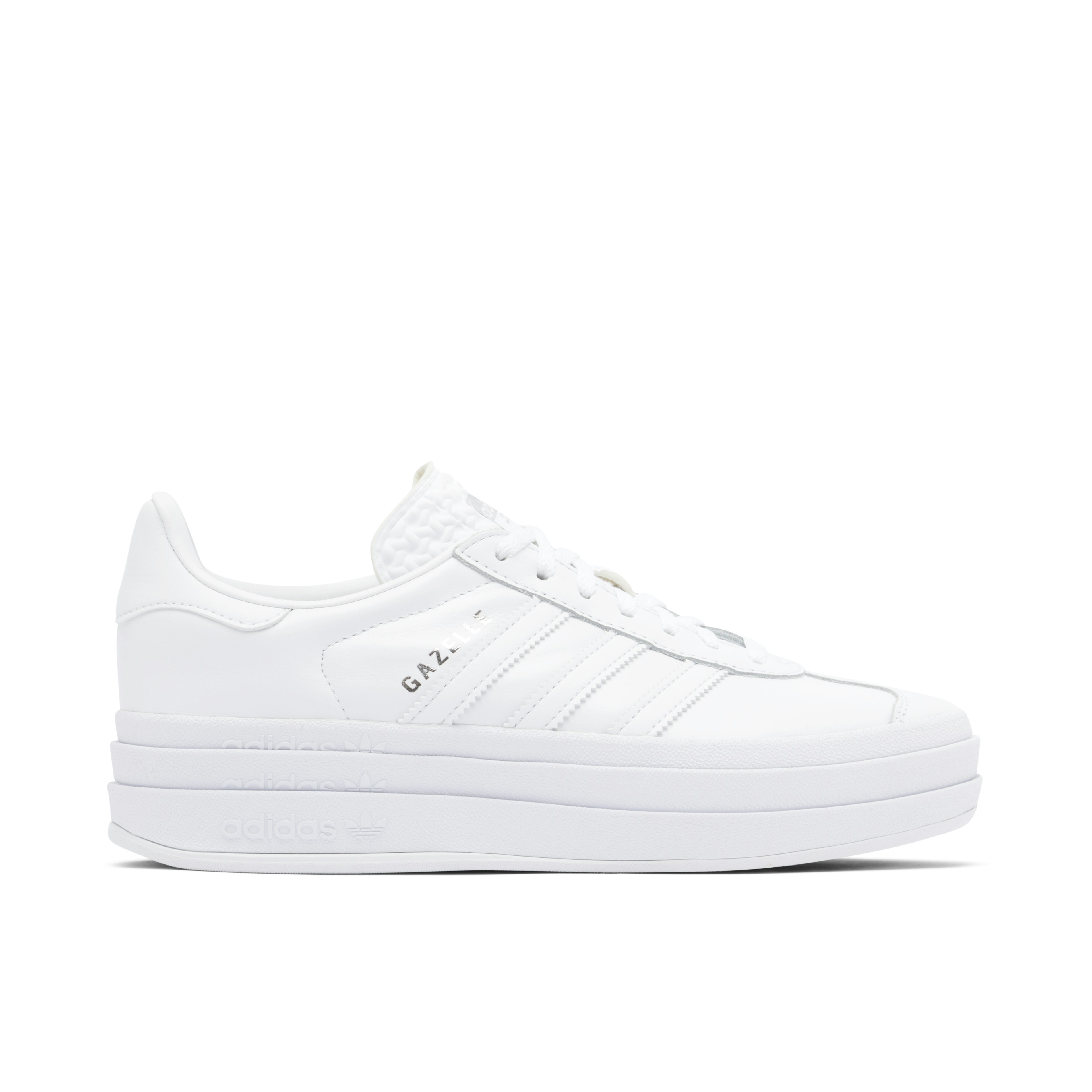 Adidas Gazelle Bold Triple White Womens