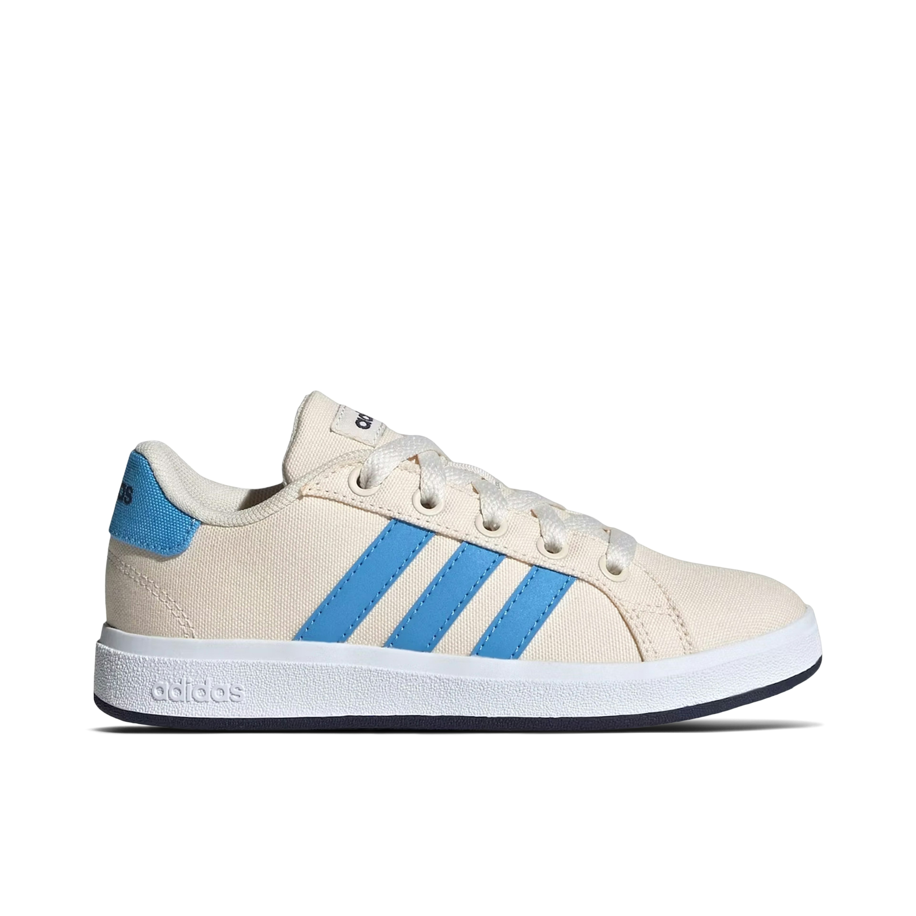 Adidas Grand Court 2.0 Wonder White Blue Burst Shadow Navy GS