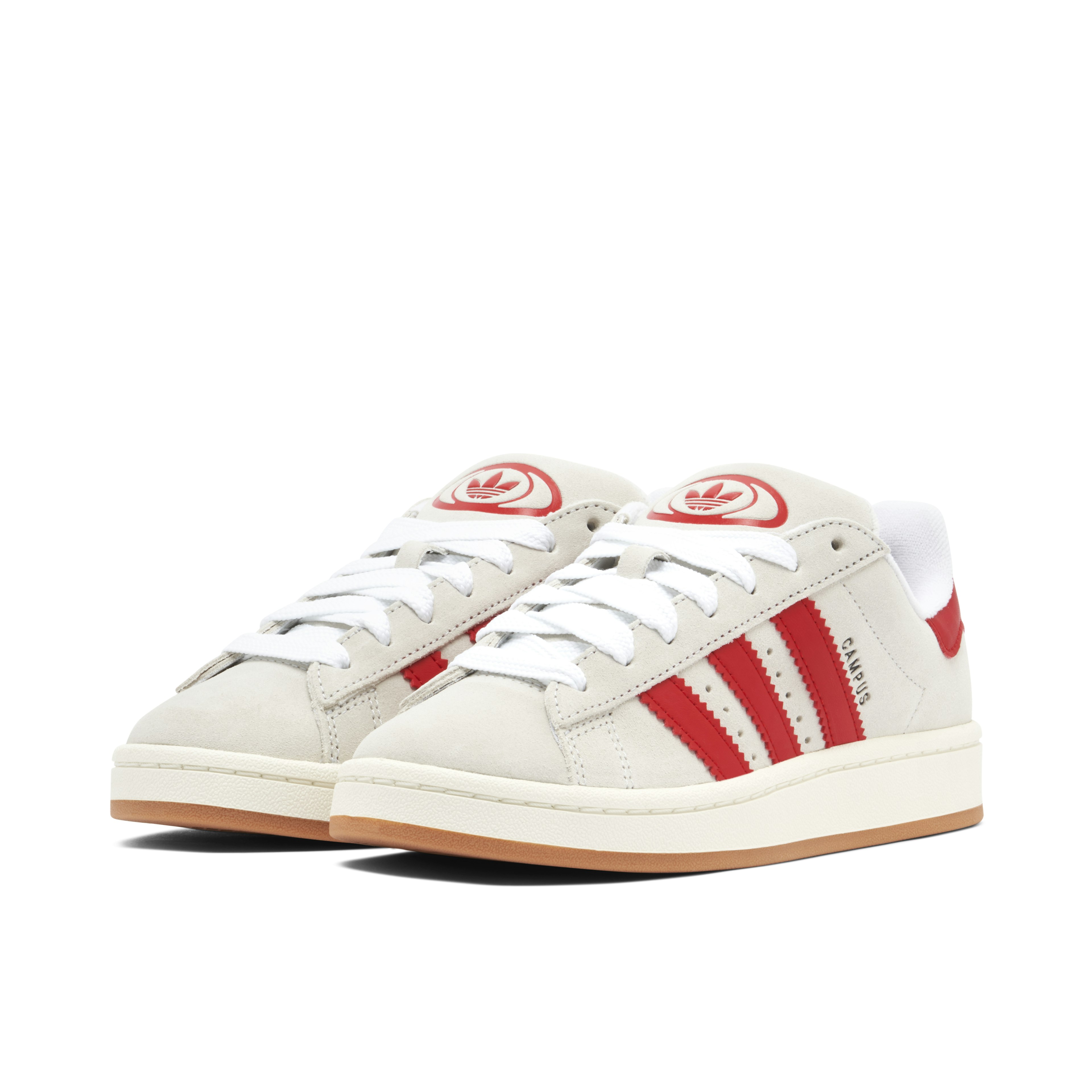 Adidas Campus 00s Crystal White Scarlet Womens