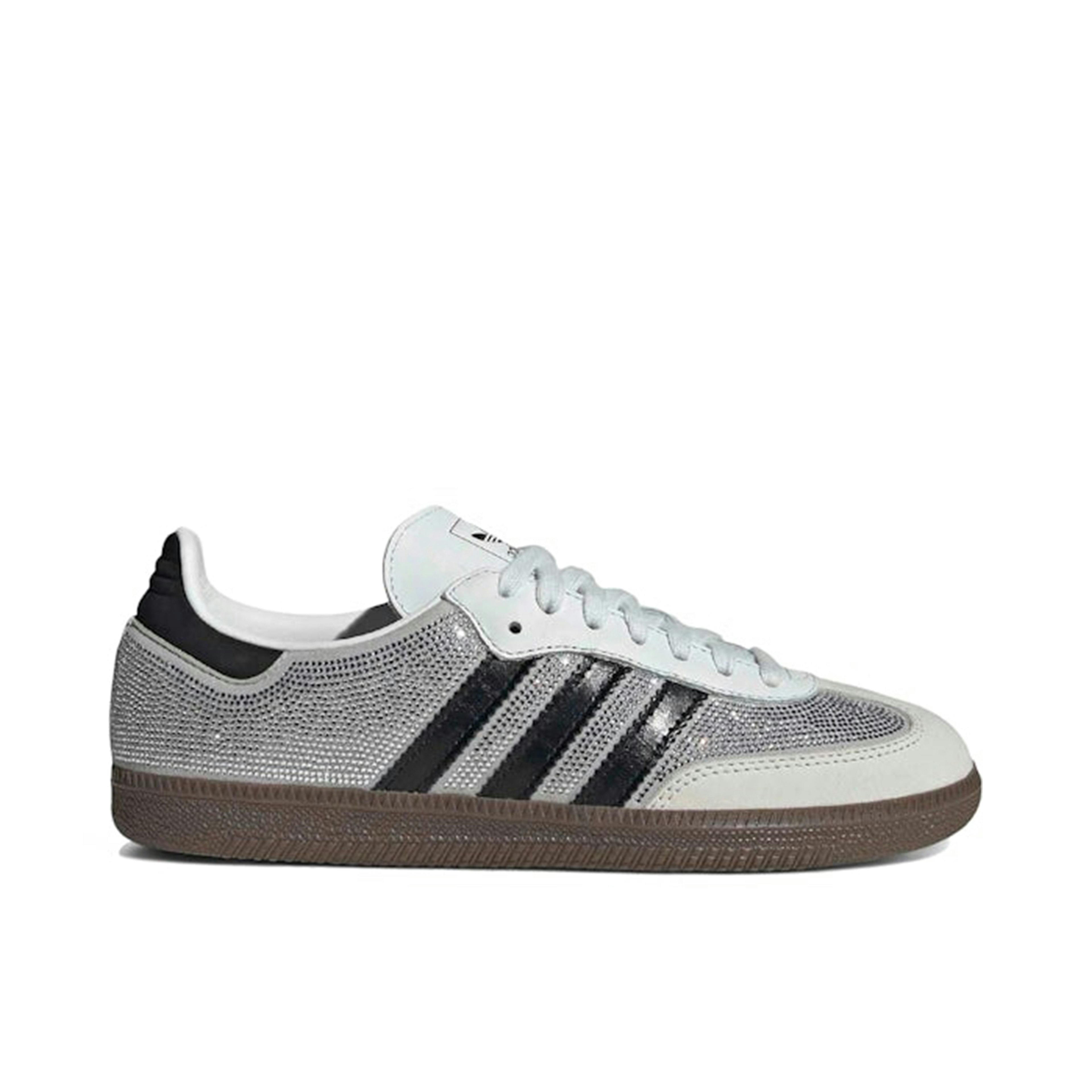 Adidas Samba OG Rhinestone Crystal White Silver Womens