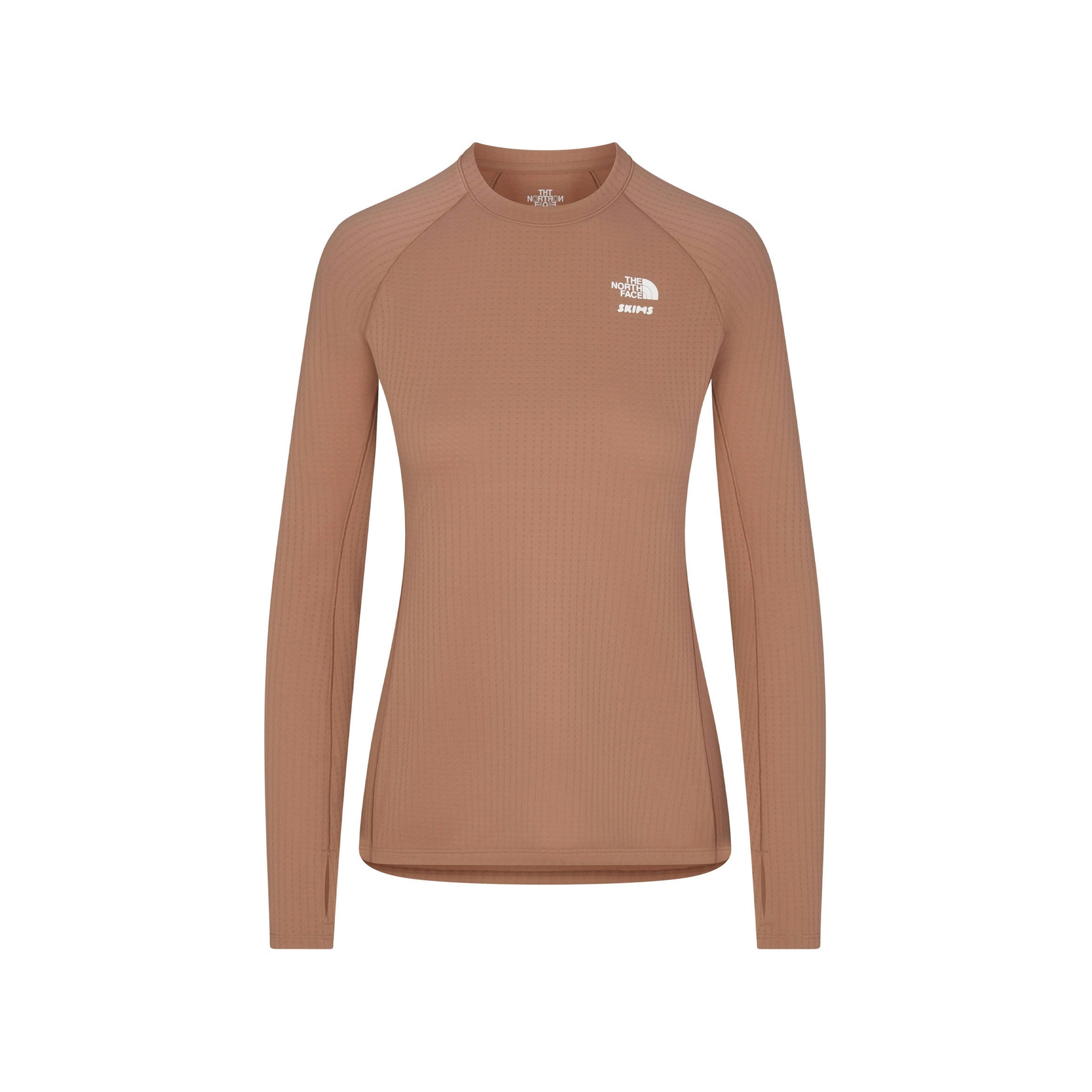 The North Face x SKIMS Dotknit Long Sleeve Top Sienna
