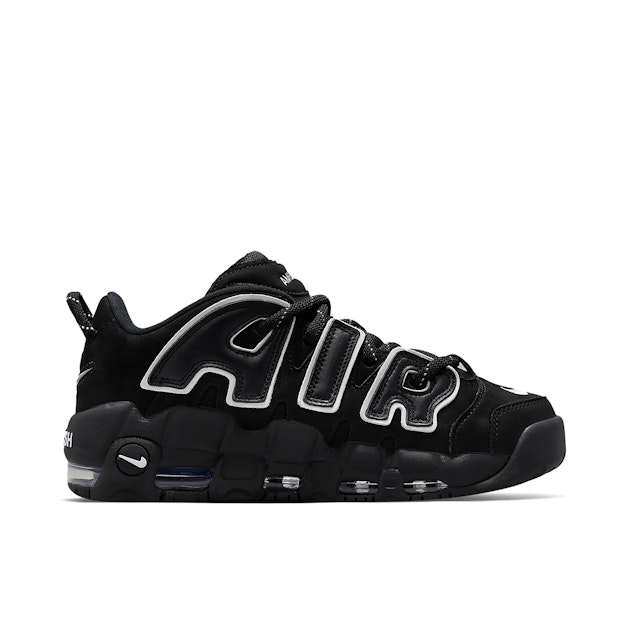 Nike Uptempo Black Shoes With The Air On The Side Nike Air More
