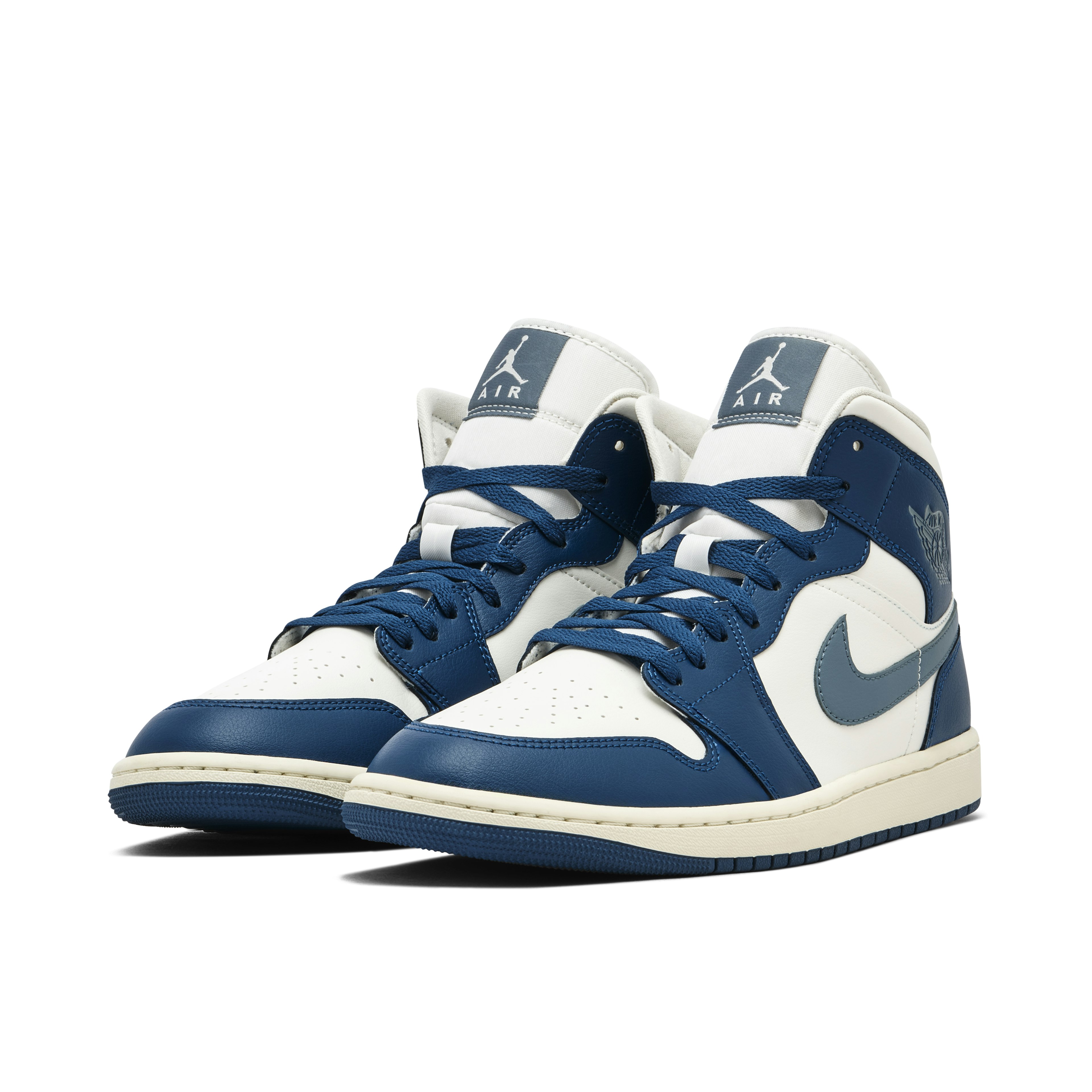 Air Jordan 1 Mid French Blue White Womens