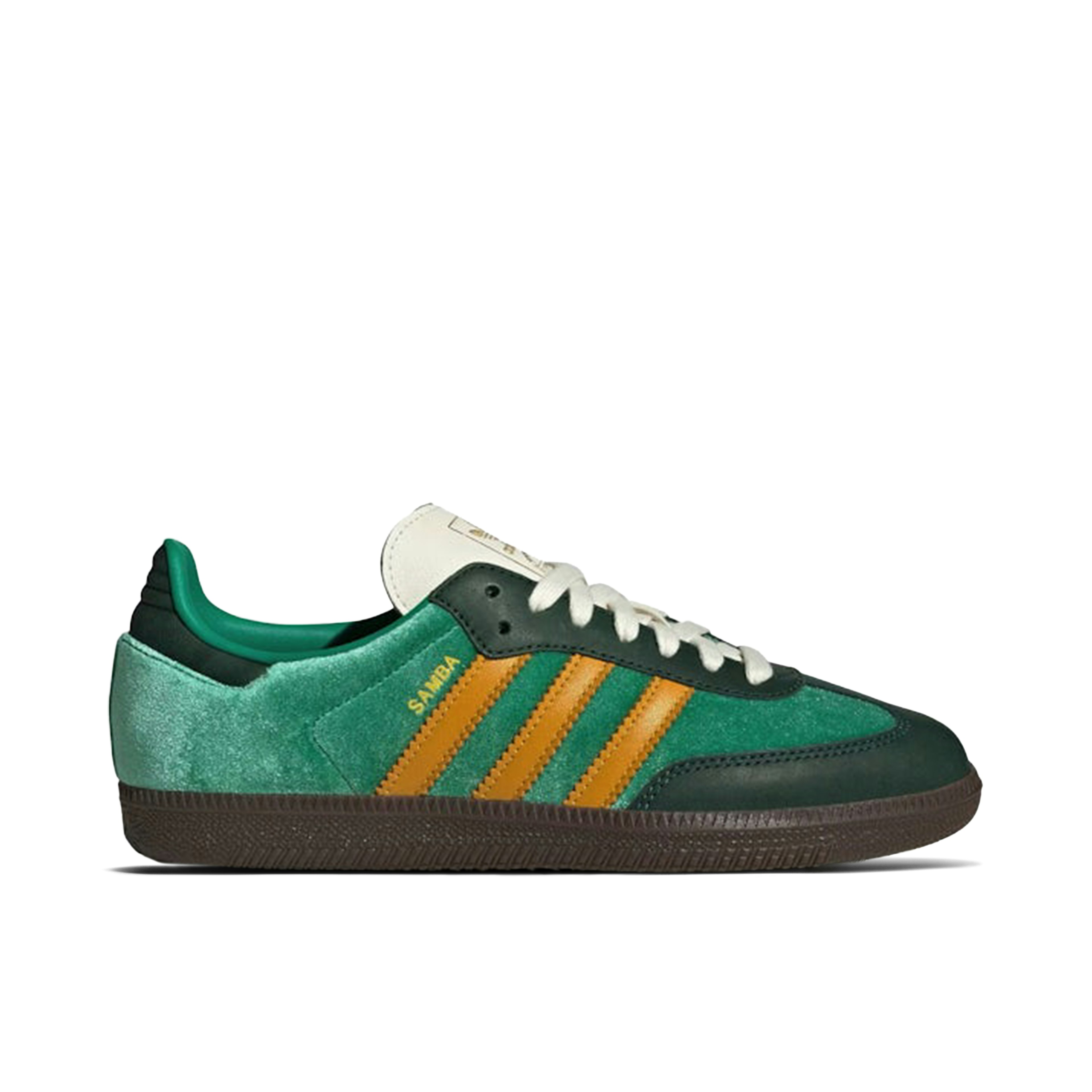 Adidas Samba OG Court Green Preloved Yellow Womens