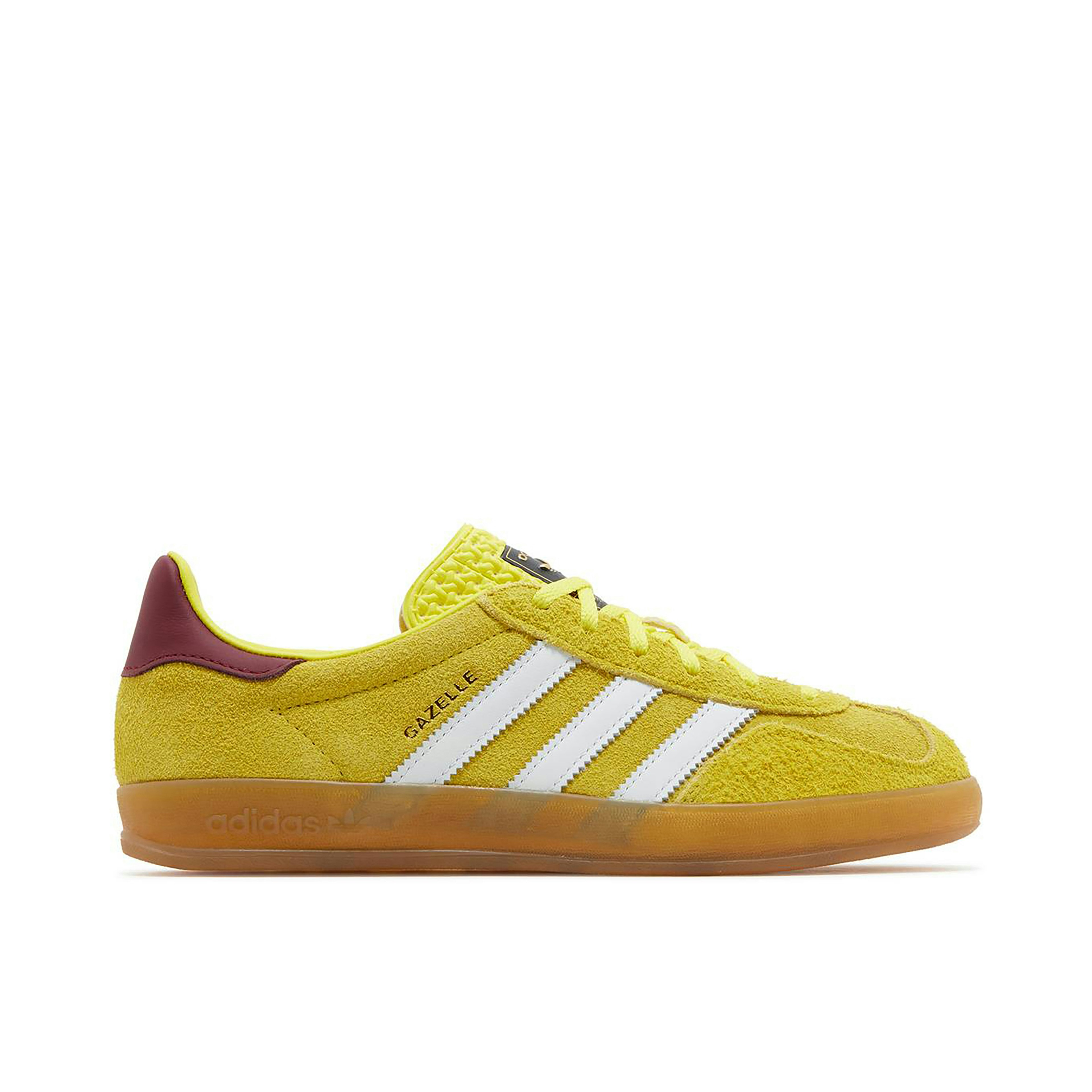 Adidas Gazelle Indoor Bright Yellow Burgundy