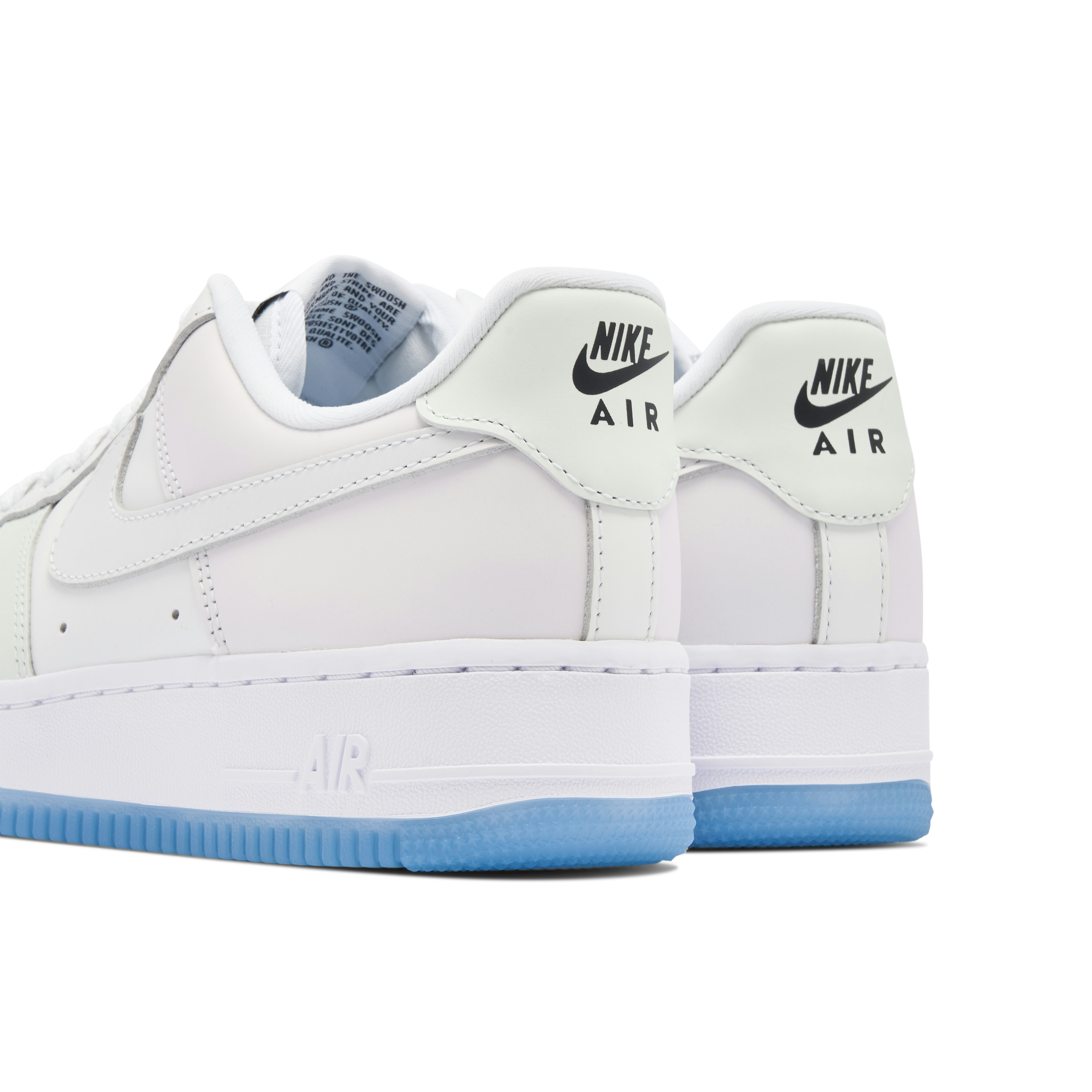 Air Force 1 Low UV Reactive Swoosh White Blue Pink Womens