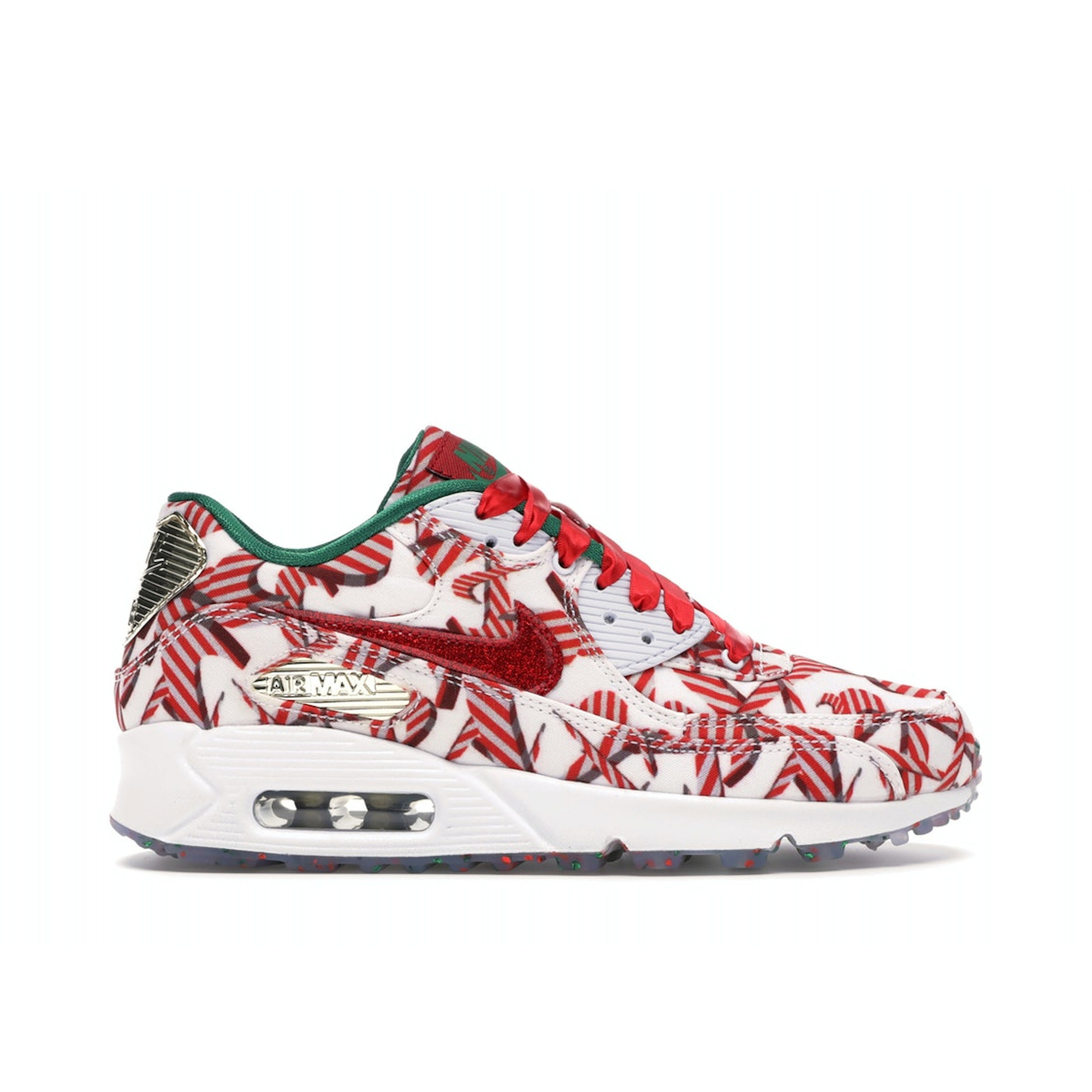 Nike Air Max 90 Candy Cane Christmas Womens (2015) | 813150-101 