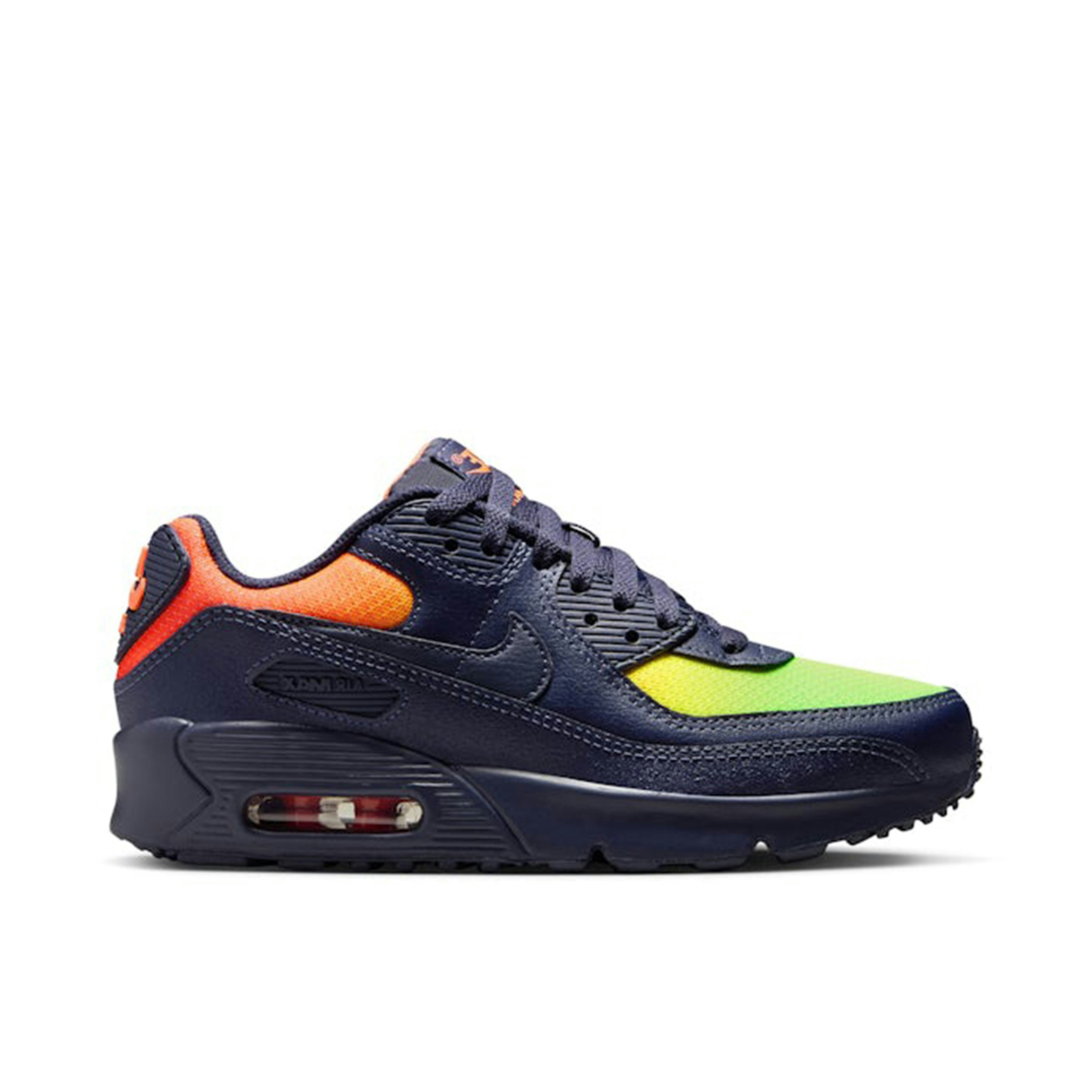 Nike Air Max 90 LTR Lemon Venom Blackened Blue GS