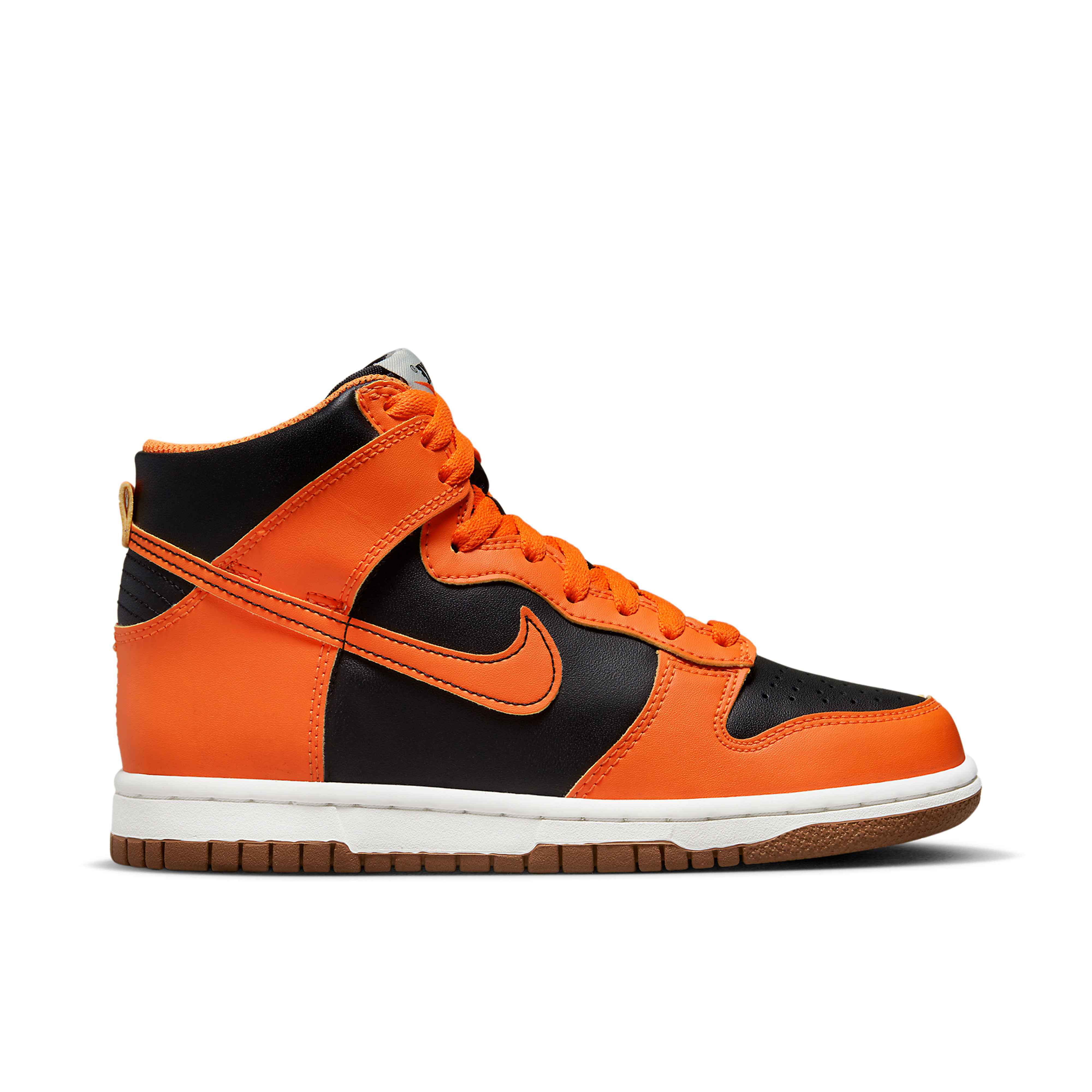 Orange and black nike high tops on sale