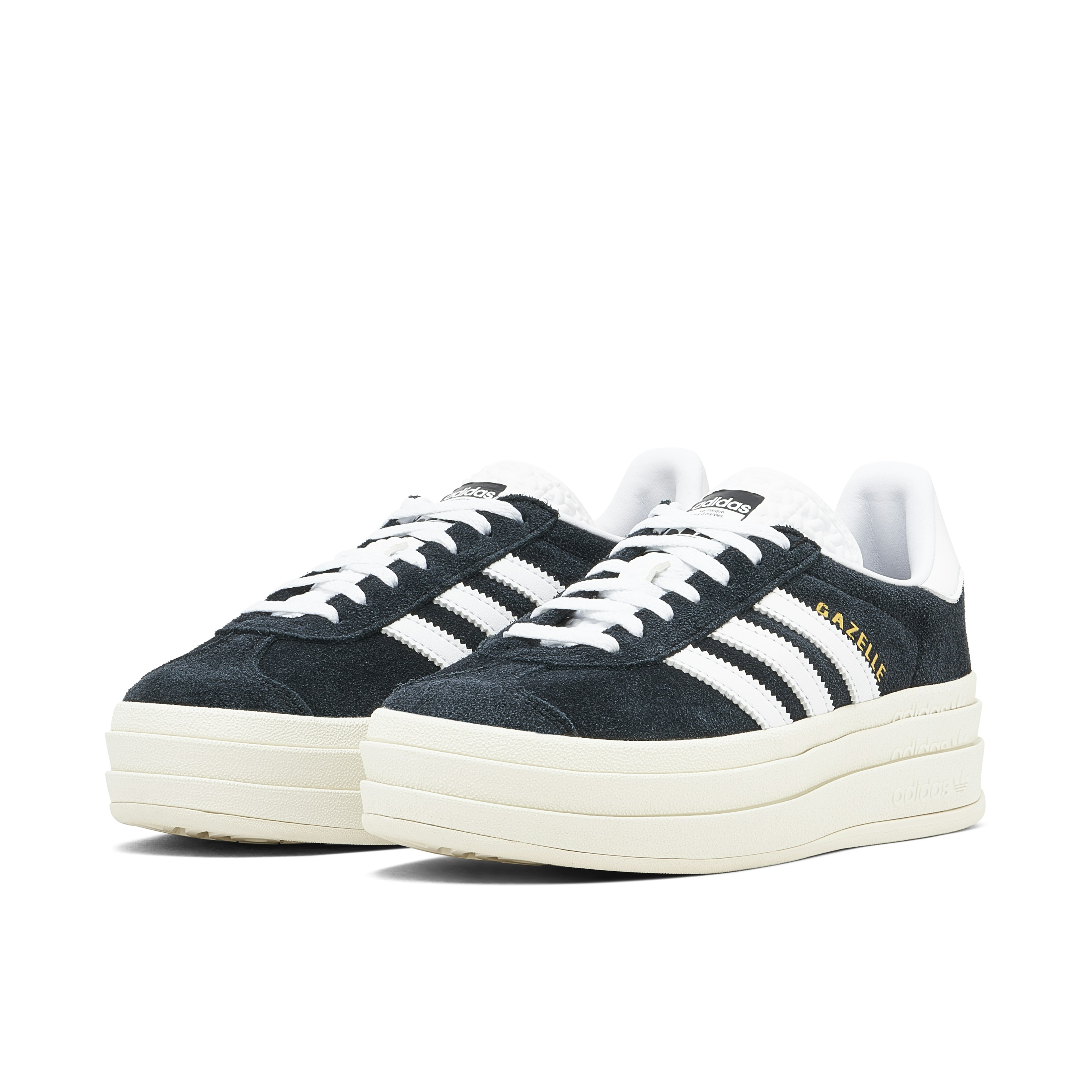 Adidas Gazelle Bold Black White Femme