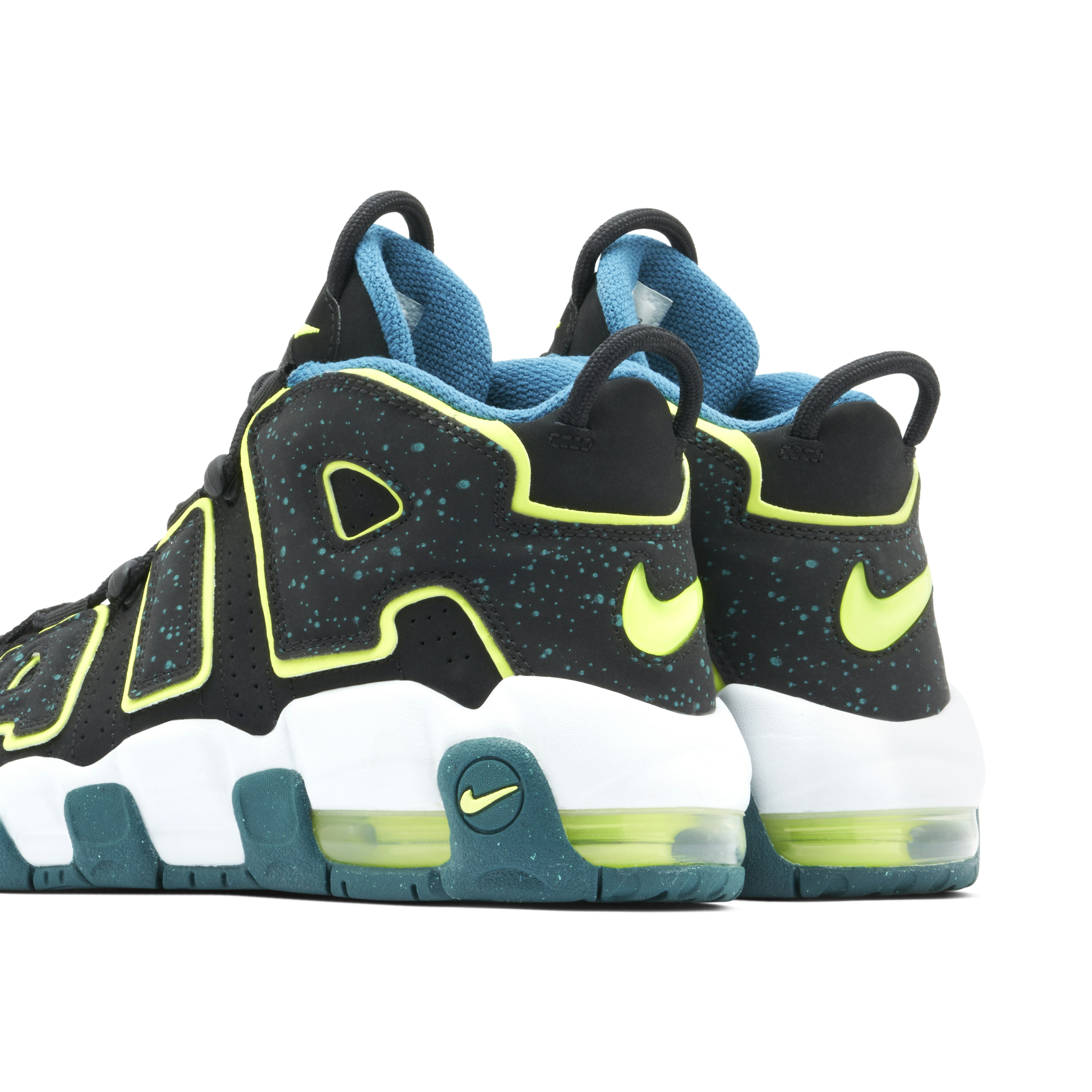 Nike Air More Uptempo Low Black Geode Teal GS
