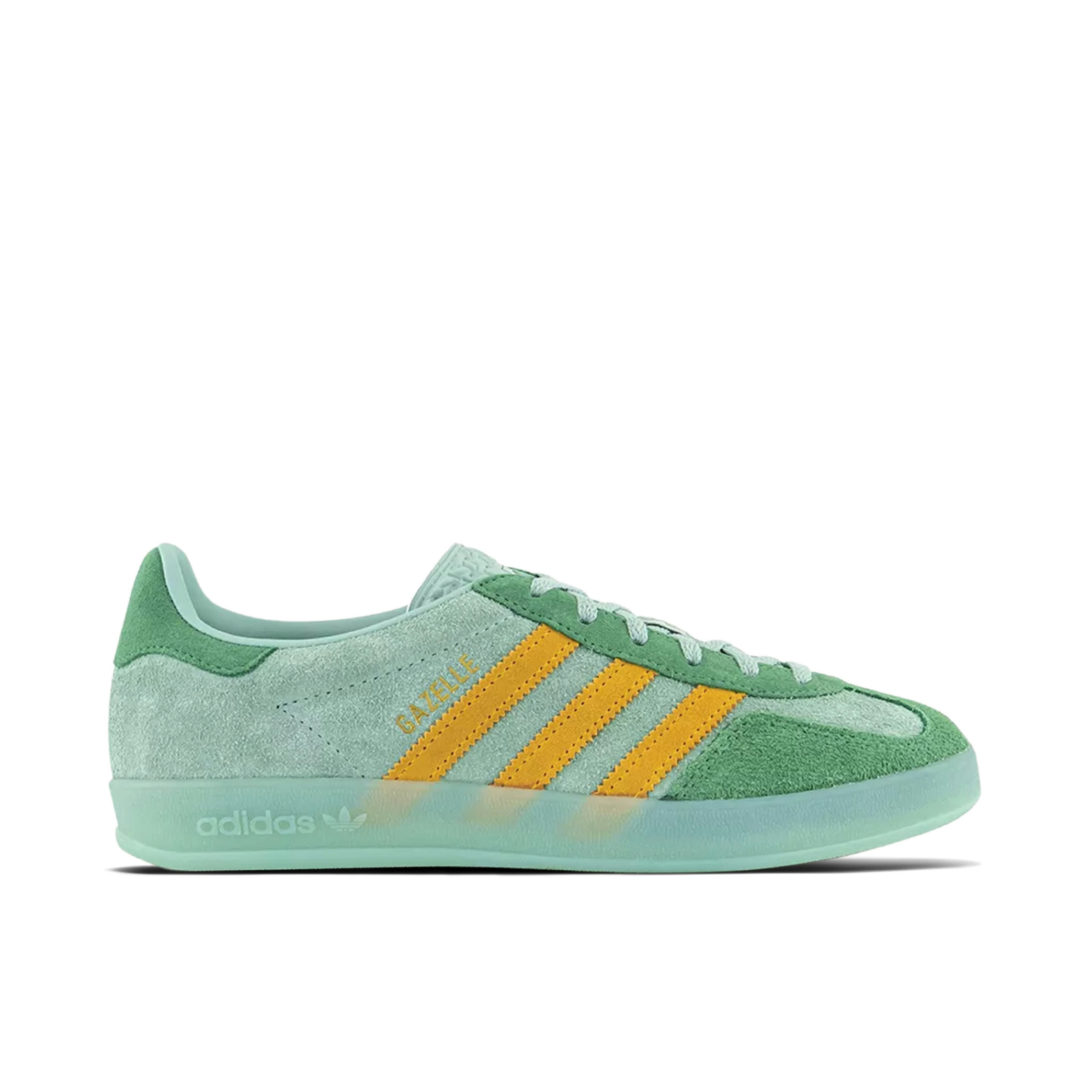 adidas yeezy Gazelle Indoor Hazy Green Crew Yellow Womens