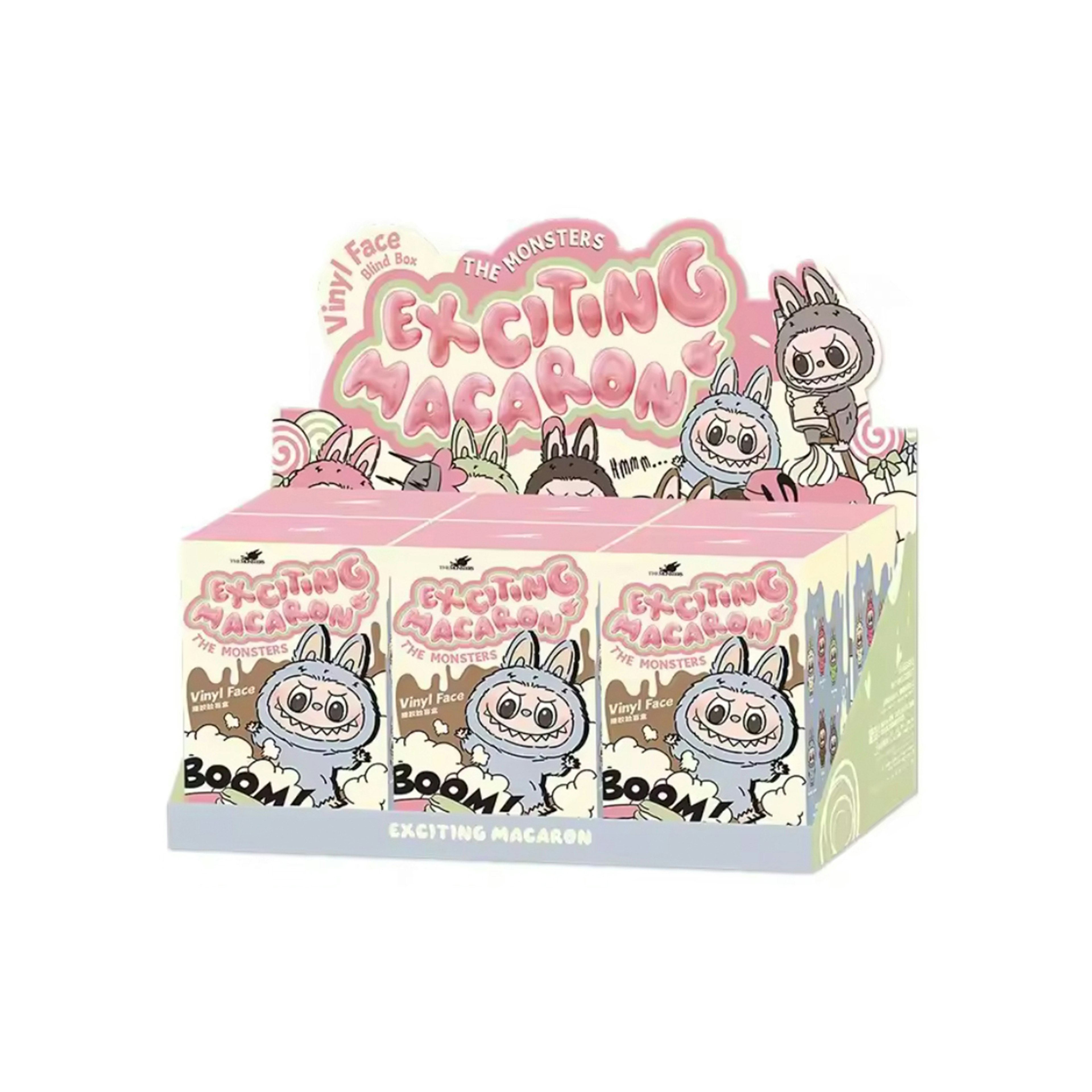 Pop Mart Labubu The Monsters Tasty Macarons Vinyl Face Sealed Case (6 Blind Boxes)
