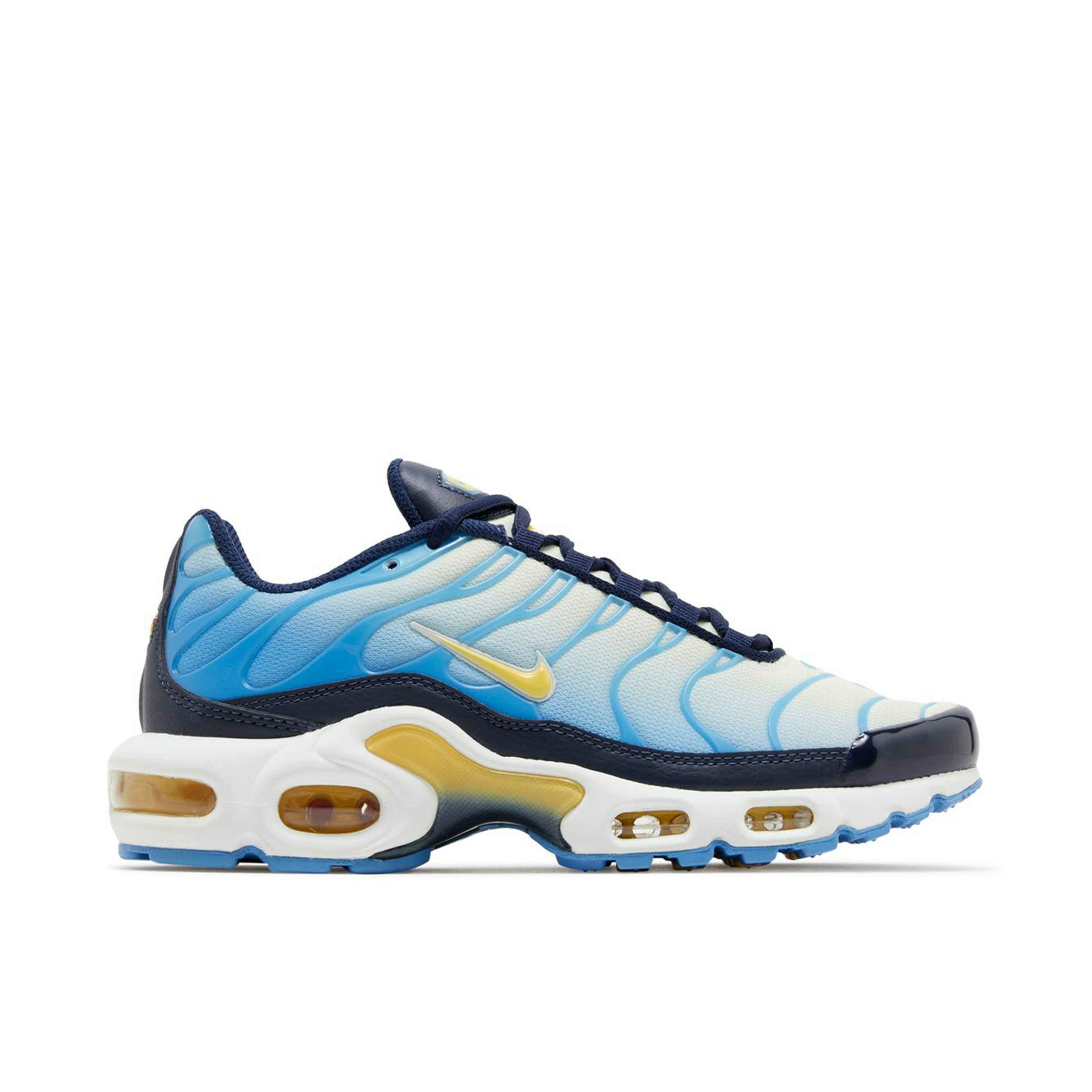 Nike Air Max Plus University Blue Topaz Gold Womens