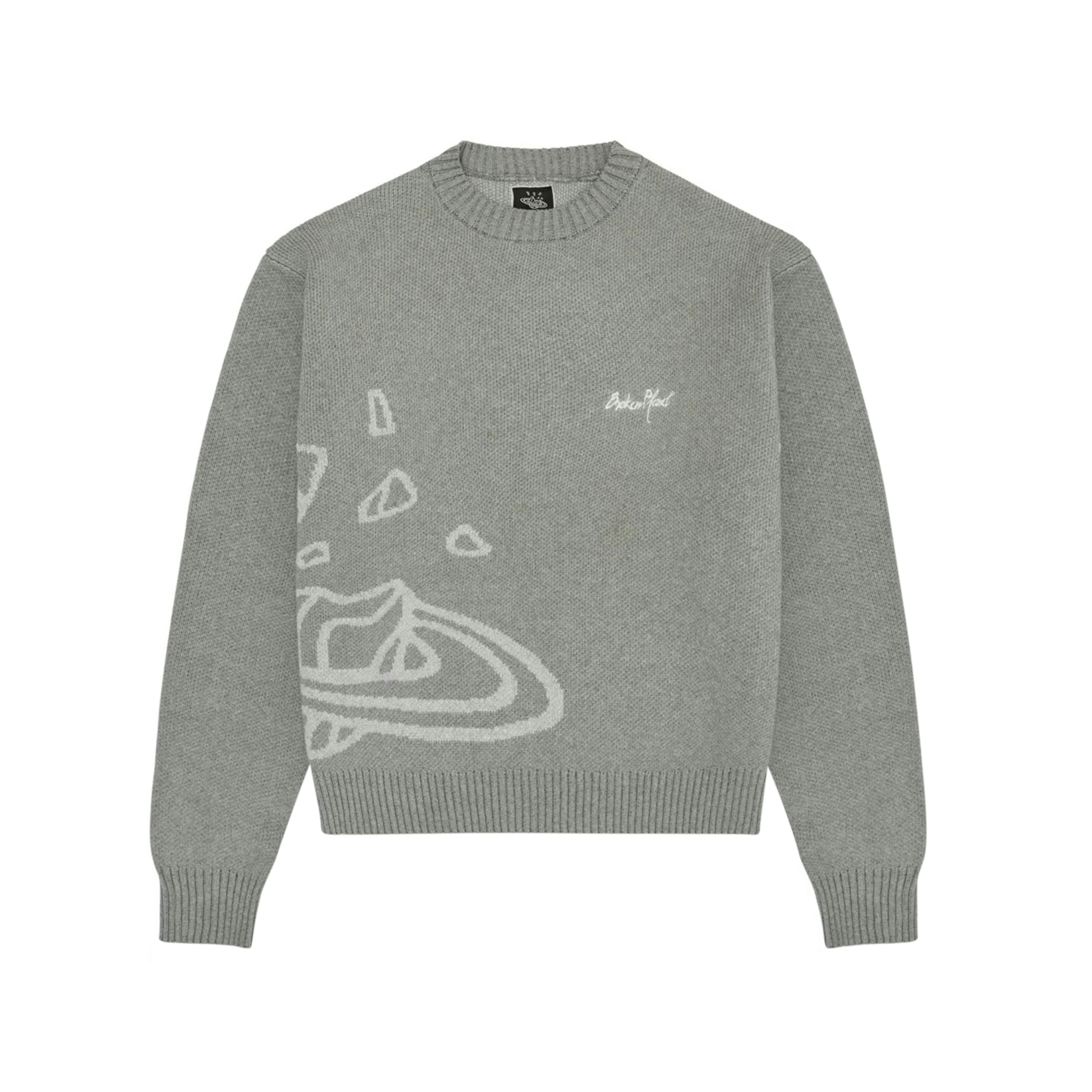 Broken Planet Knit Sweater Heather Grey