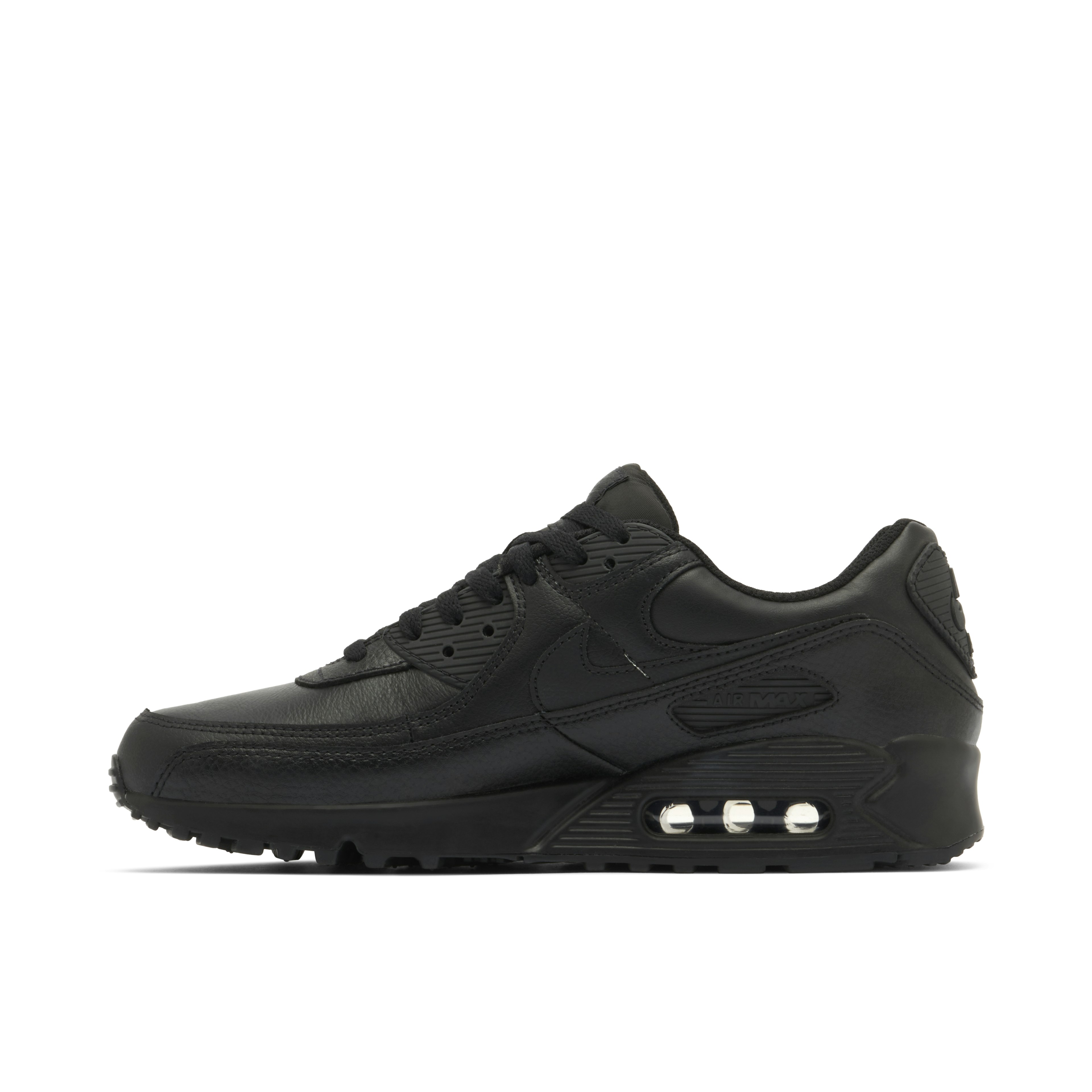 Nike Air Max 90 Triple Black Leather 2020