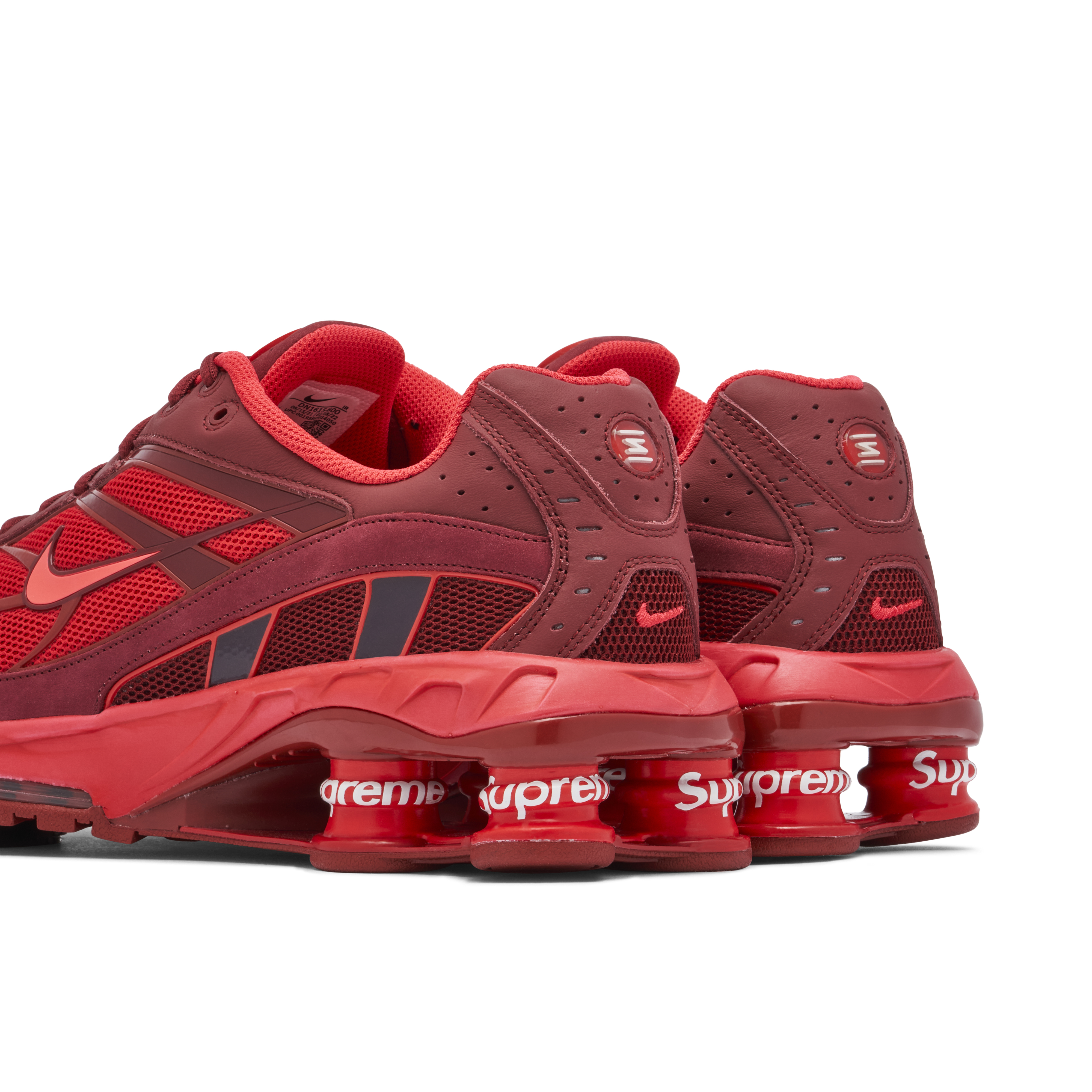 Nike Shox Ride 2 SP x Supreme Red DN1615 600 Laced