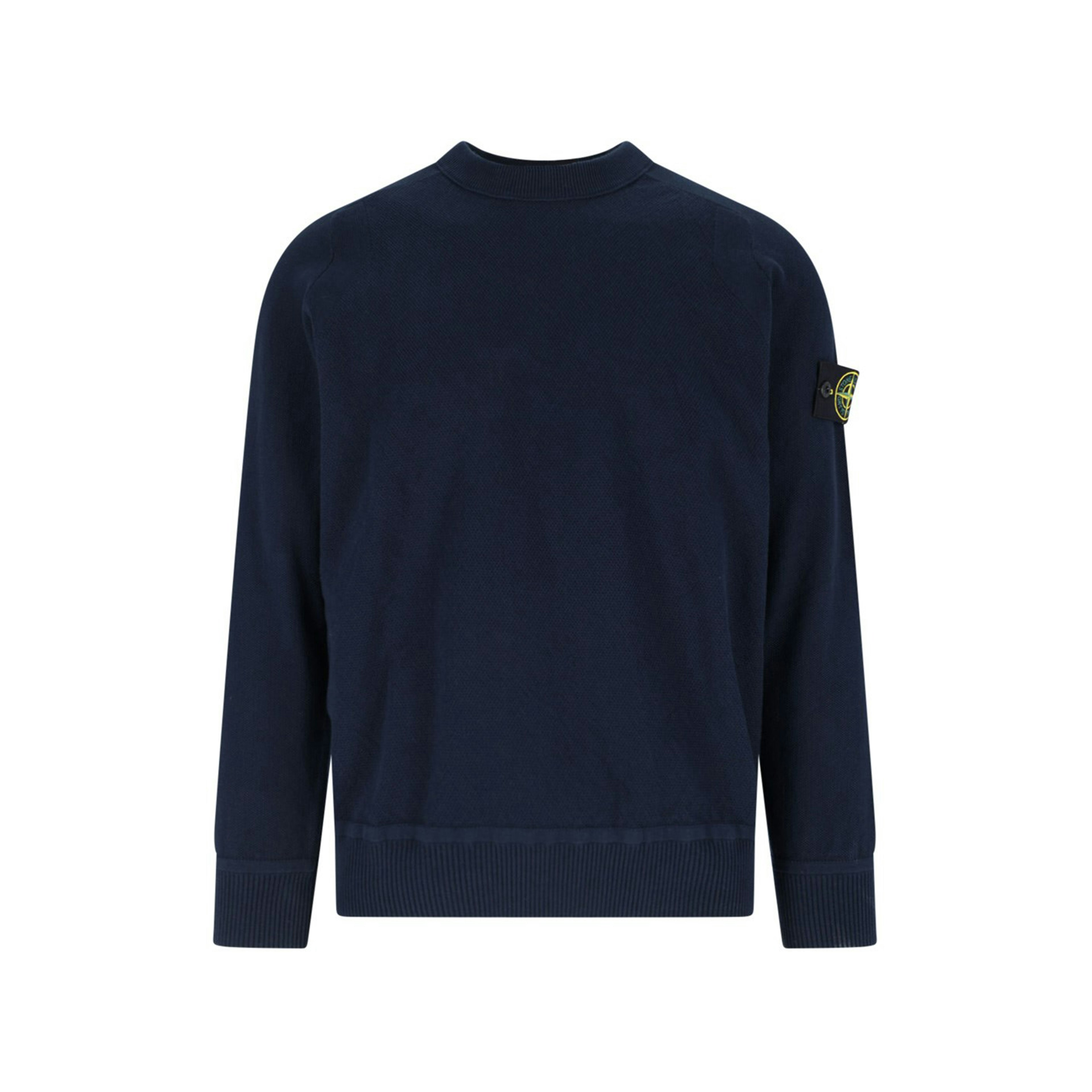 Stone Island Logo Sweatshirt Navy